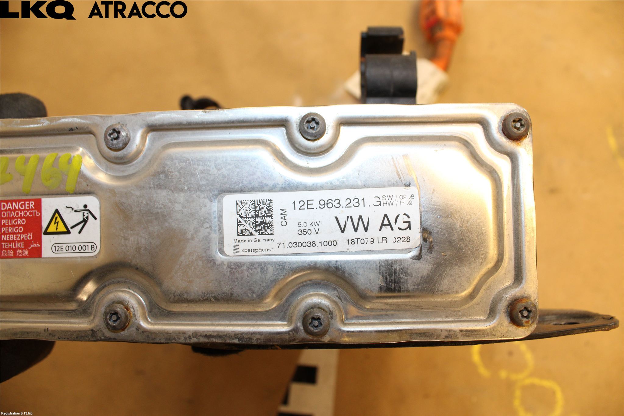 Volkswagen VW GOLF / E-GOLF VII 13-20 Motorvarmer Elektrisk