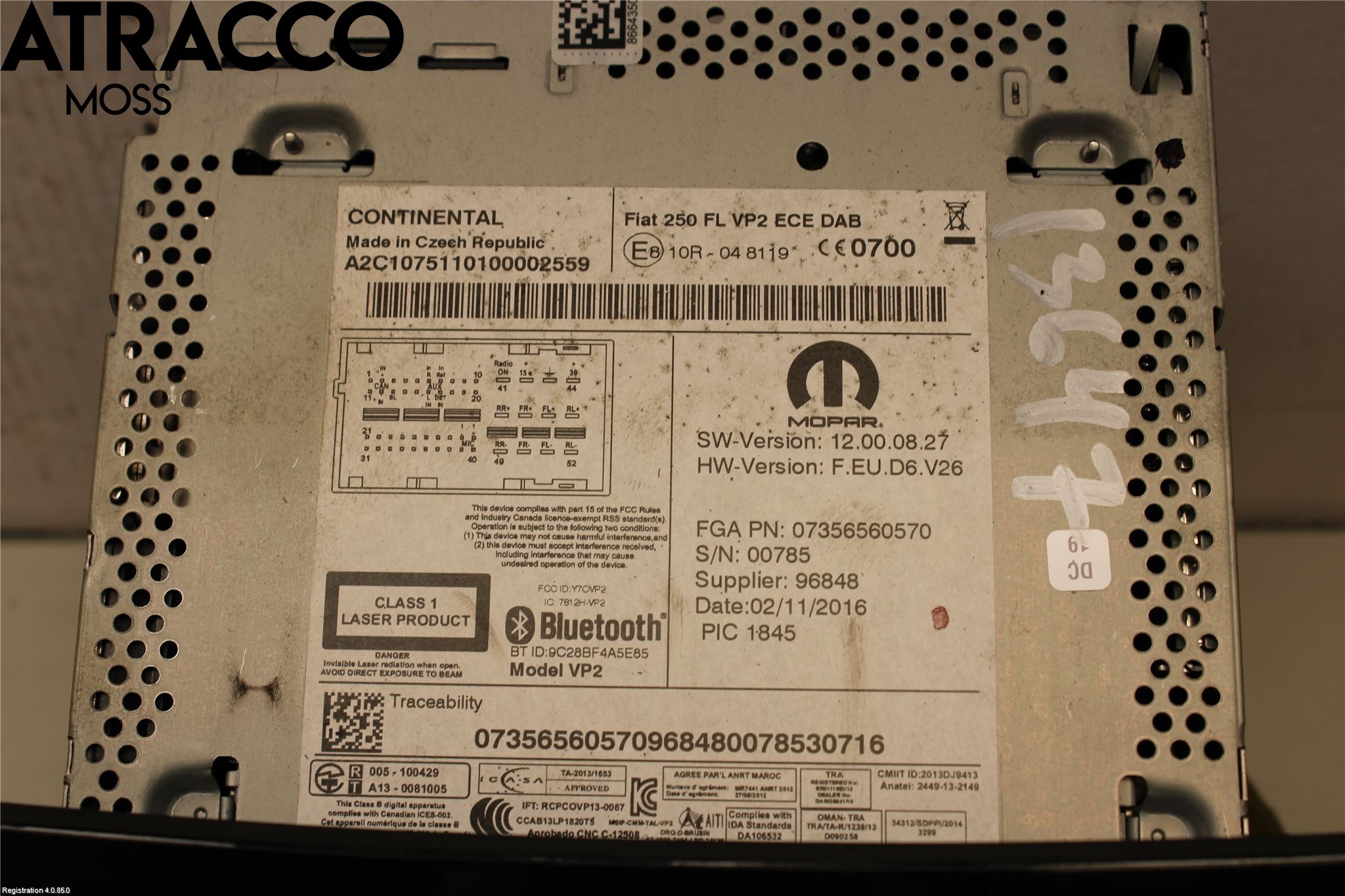 Fiat DUCATO 07-15 Stereo Radio Med Cd