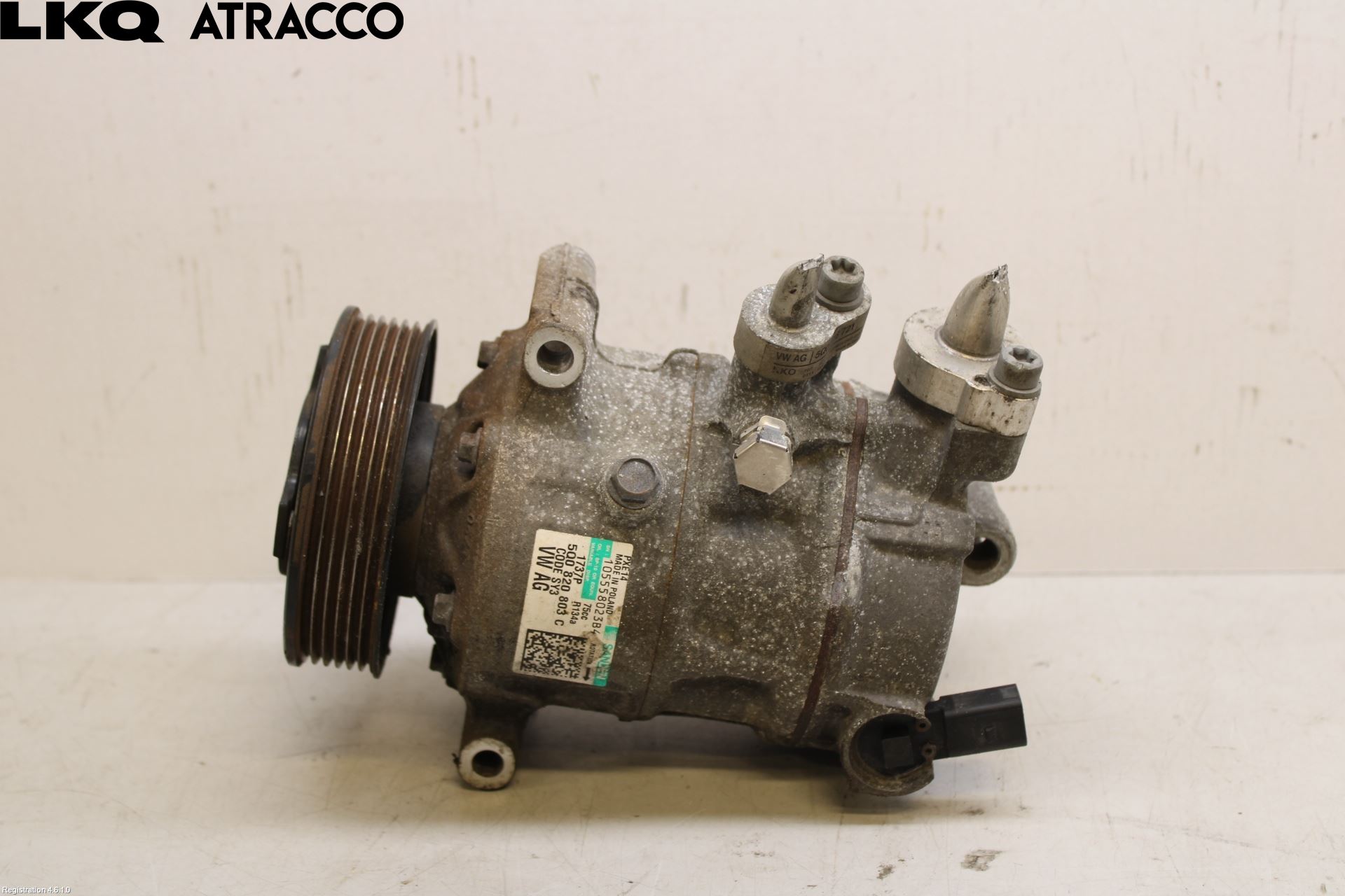 Volkswagen VW GOLF / E-GOLF VII 13-20 Varme Ac Kompressor
