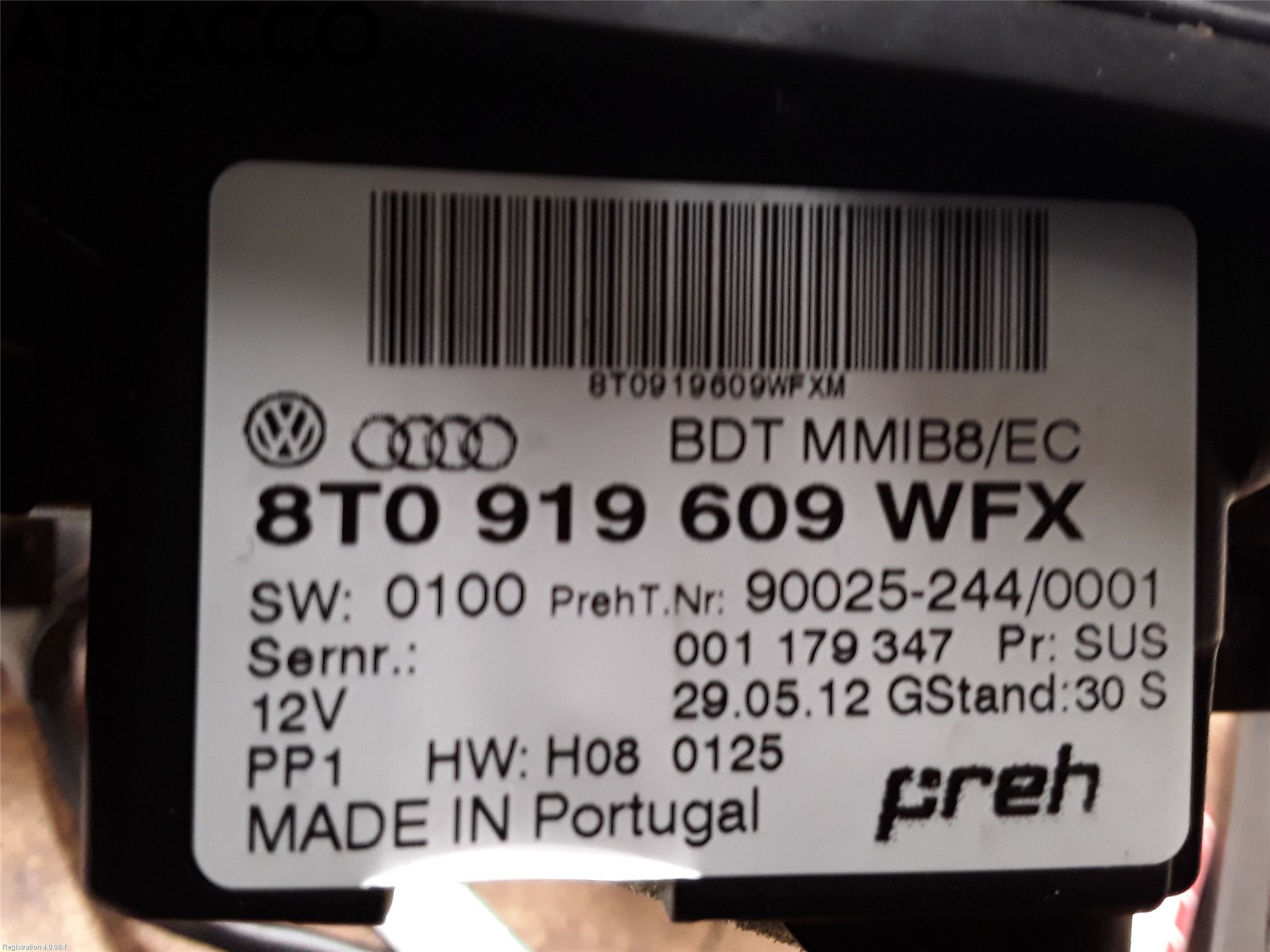 Audi Q5 09-16 Stereo Radio Øvrig