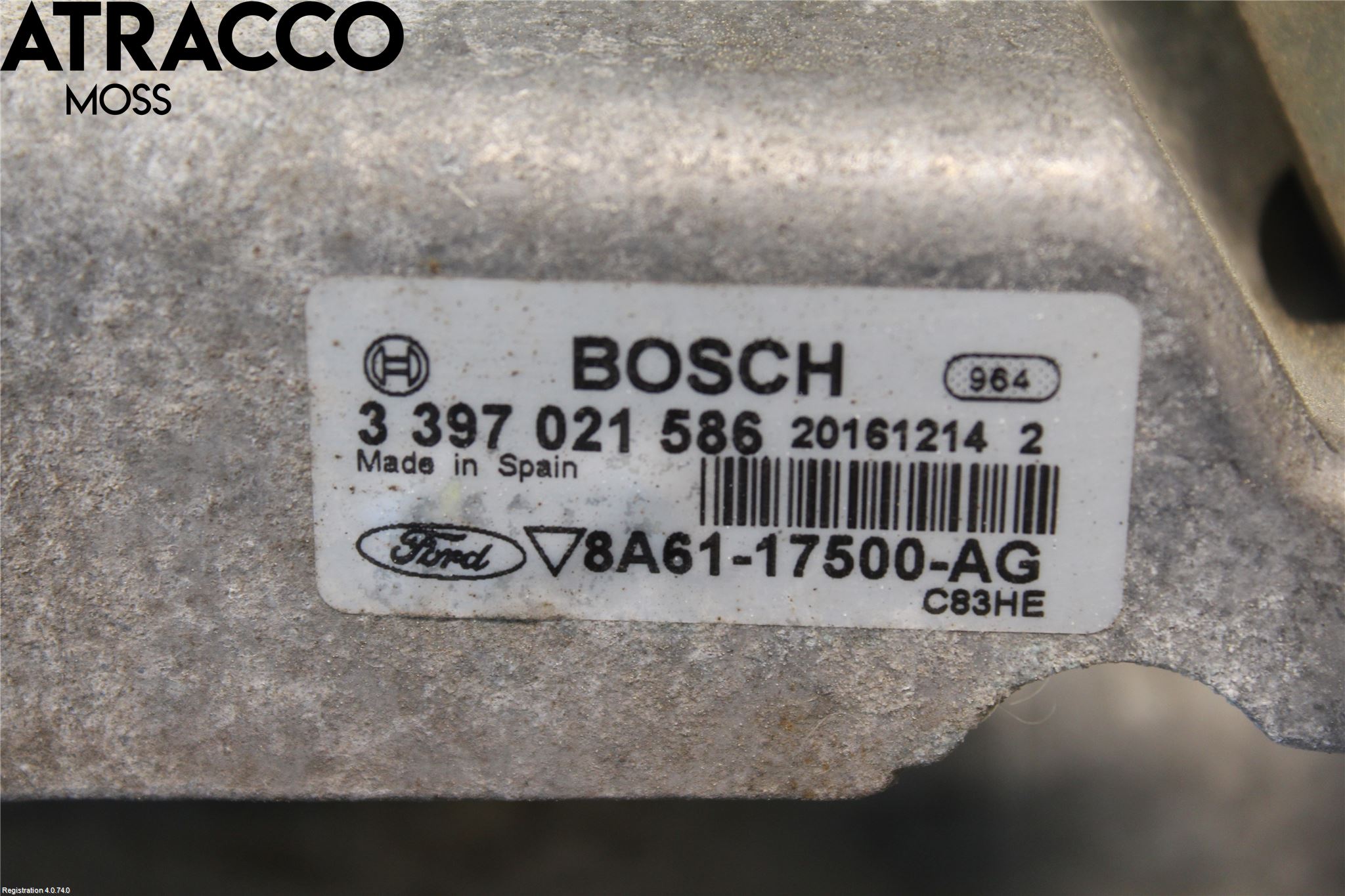 Ford FIESTA 13-17 Viskermotor Frontrute