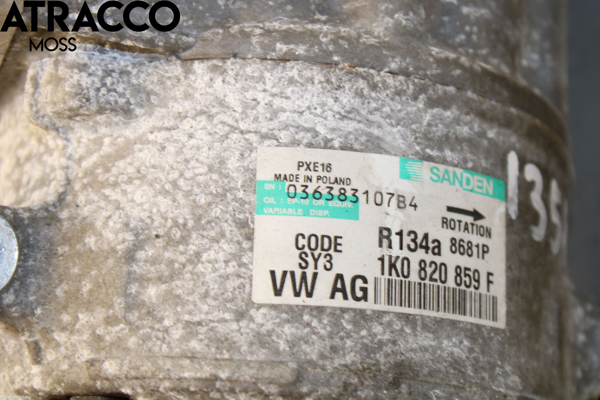 Volkswagen VW PASSAT 05-11 Varme Ac Kompressor