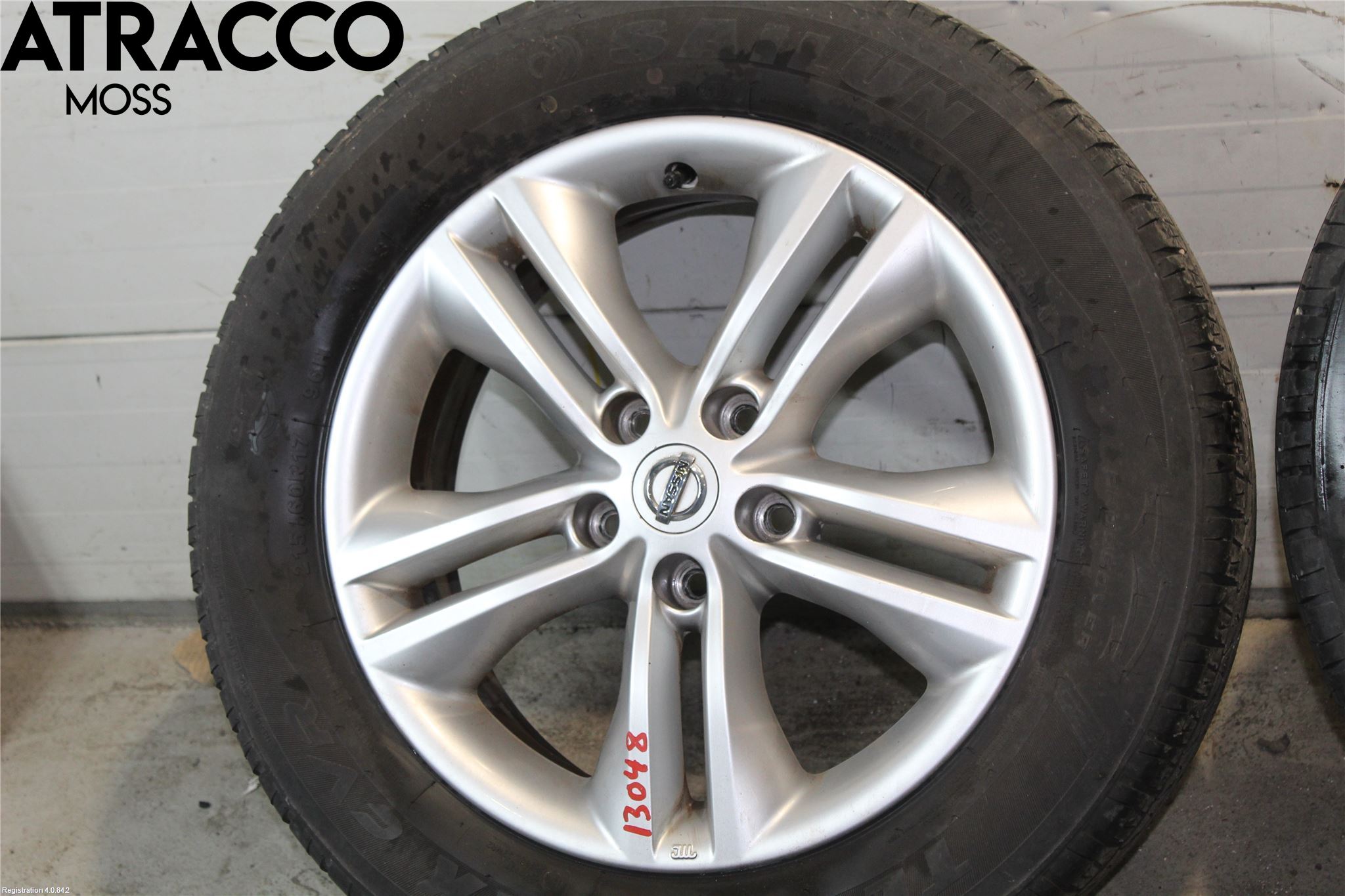 Nissan QASHQAI 10-14 Dekk Sommer På Alu Felg 4Stk