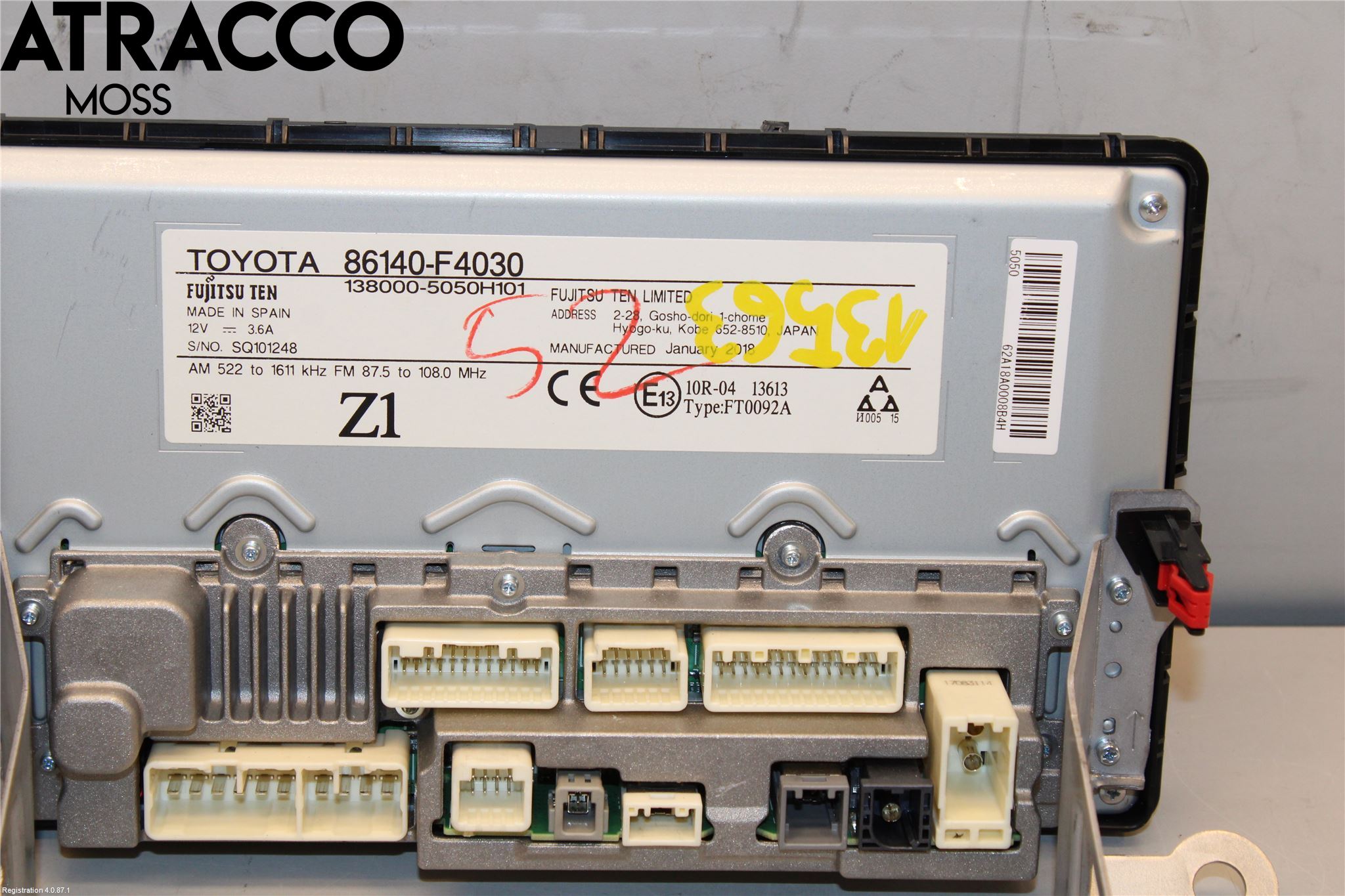 Toyota C-HR 16-23 Multifunktionsdisplay