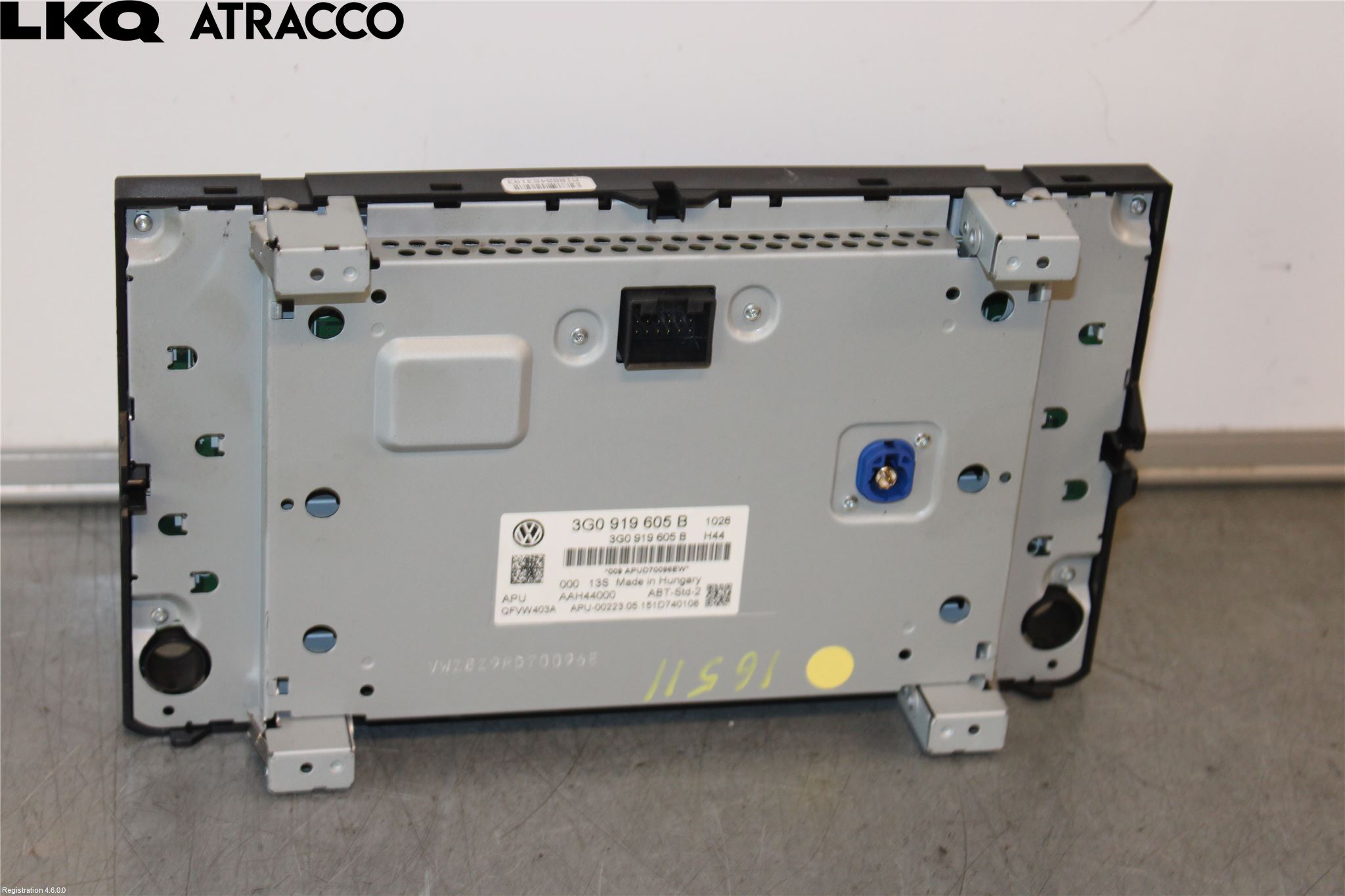 Volkswagen VW GOLF / E-GOLF VII 13-20 Multifunktionsdisplay