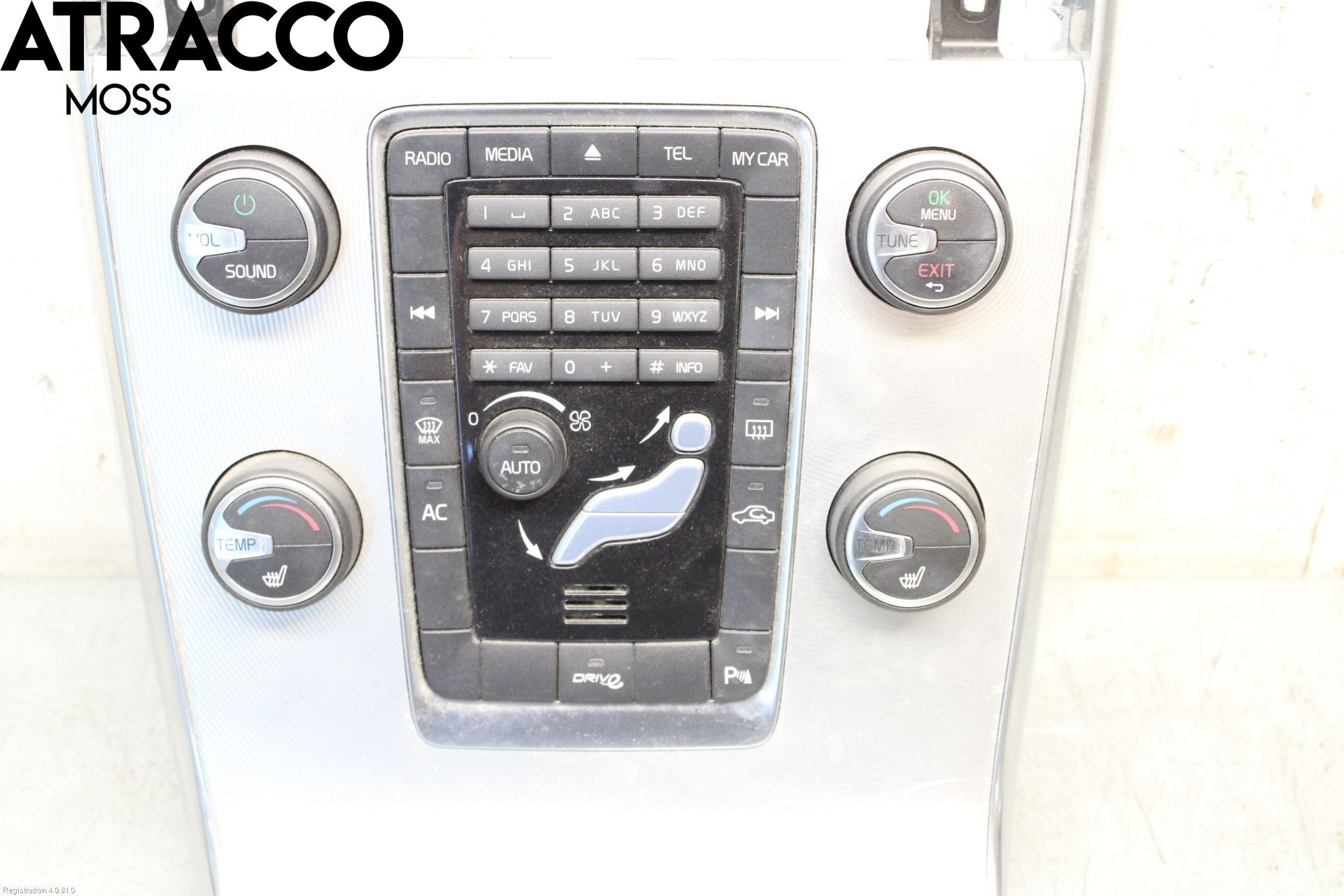 Volvo V60 11-13 Varme Ac Betjening-Display