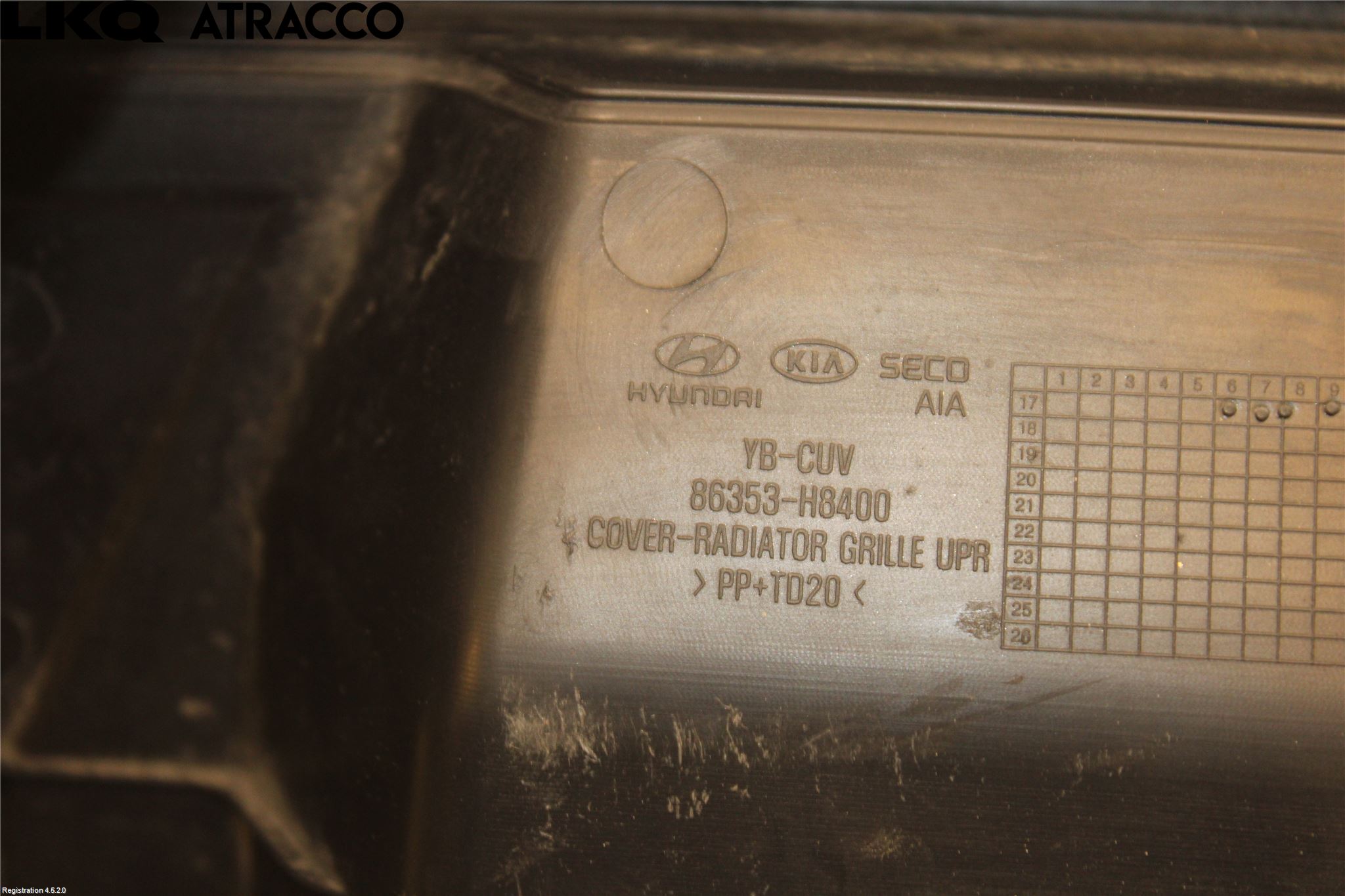 Kia STONIC 18->> Radiator Feste - Ramme - Bjelk