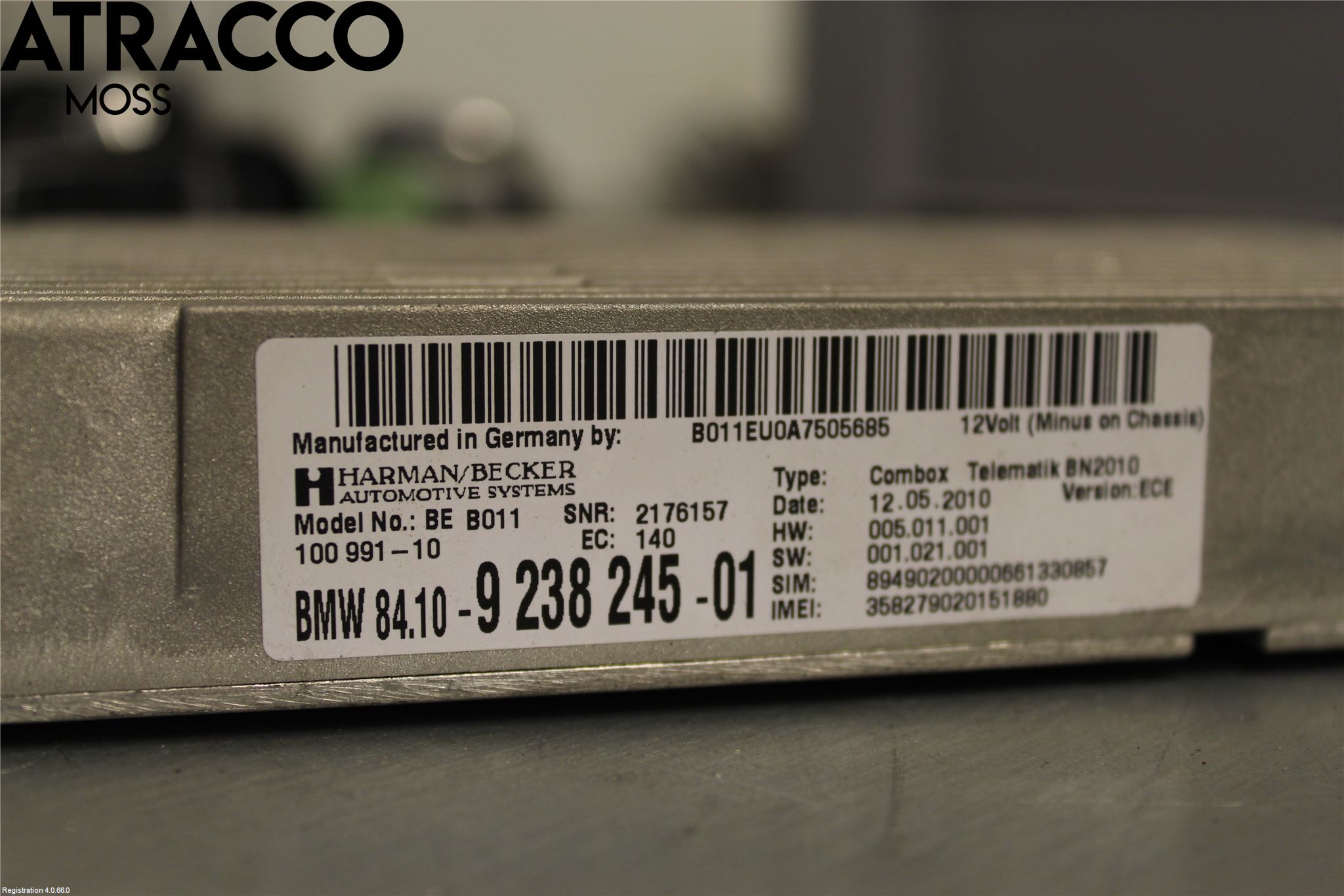 BMW 5 F10/F11/F18 09-17 Styreenhet Øvrig