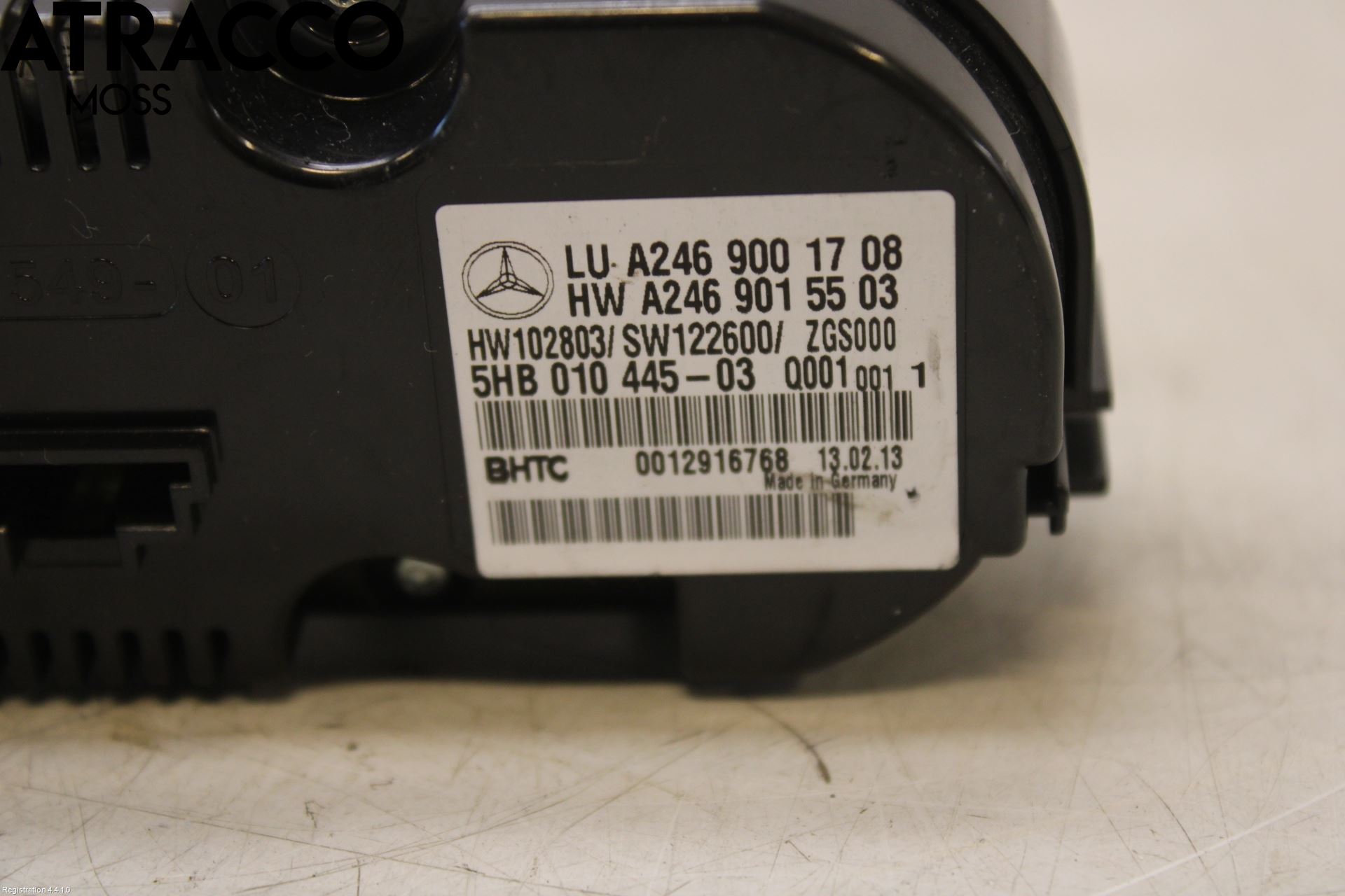 Mercedes-Benz MB A-KLASS (W176) 13-18 Varme Ac Betjening-Display