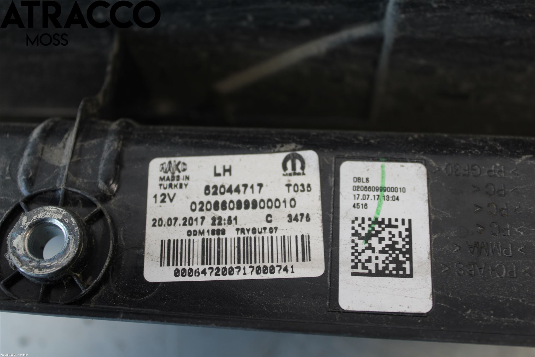 Fiat DOBLO CARGO Baklykt Venstre