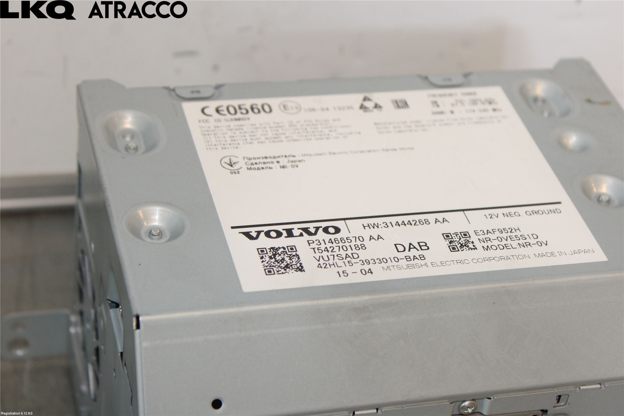 Volvo XC90/RECHARGE 16- Stereo Radio