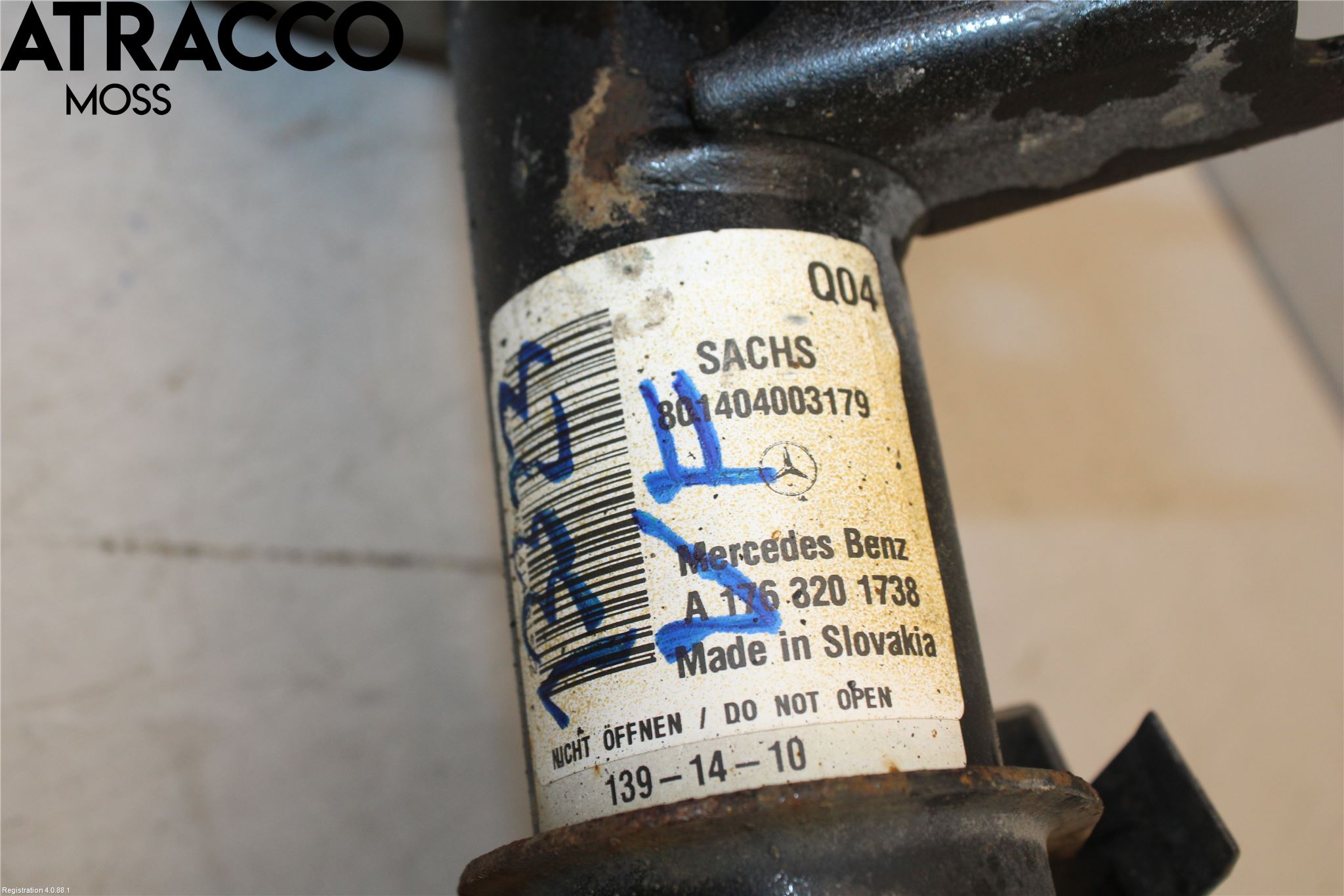 Mercedes-Benz MB A-KLASS (W176) 13-18 Fjærbein Foran Venstre