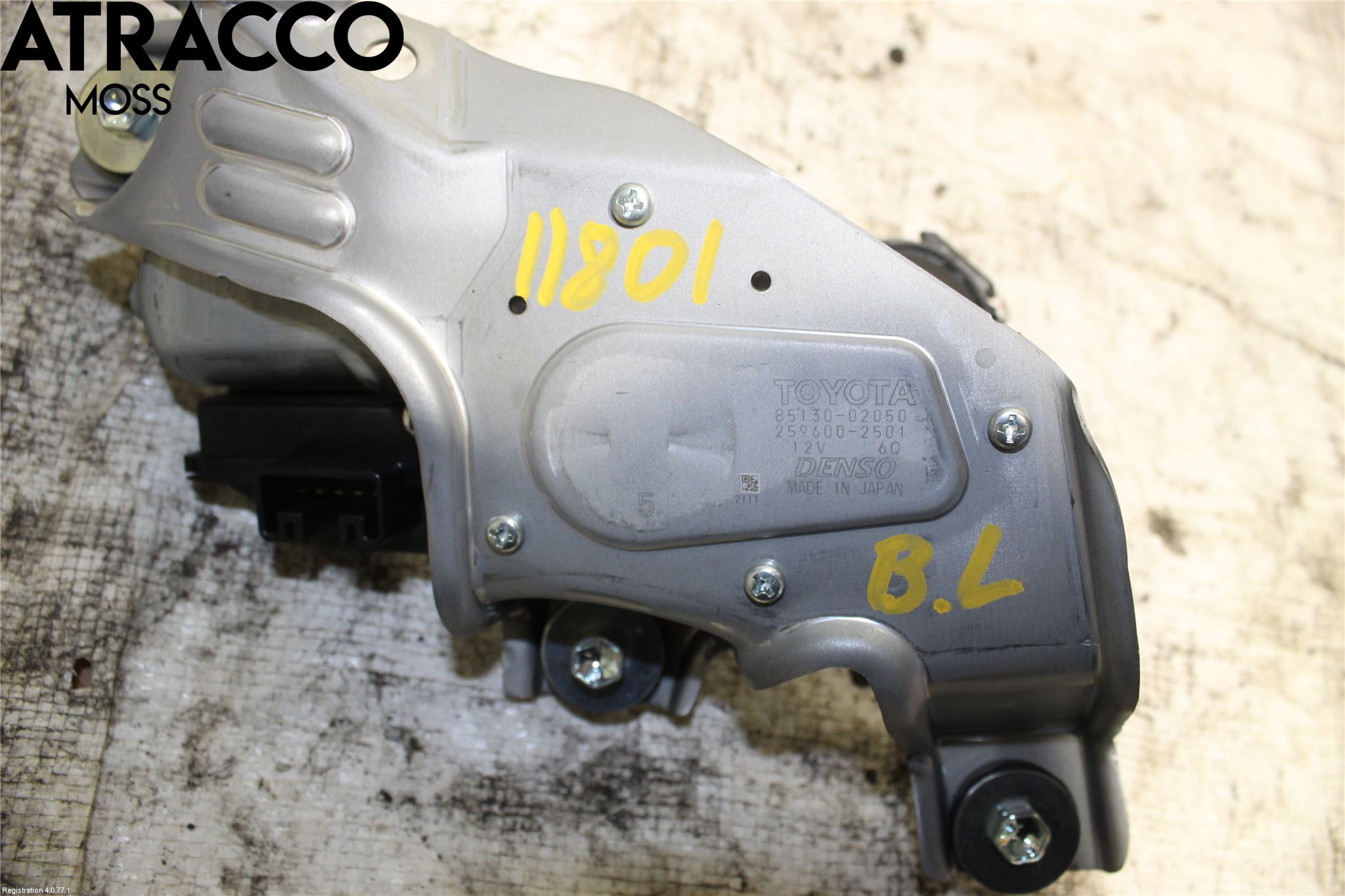 Toyota AURIS 13-19 Viskermotor Bakluke