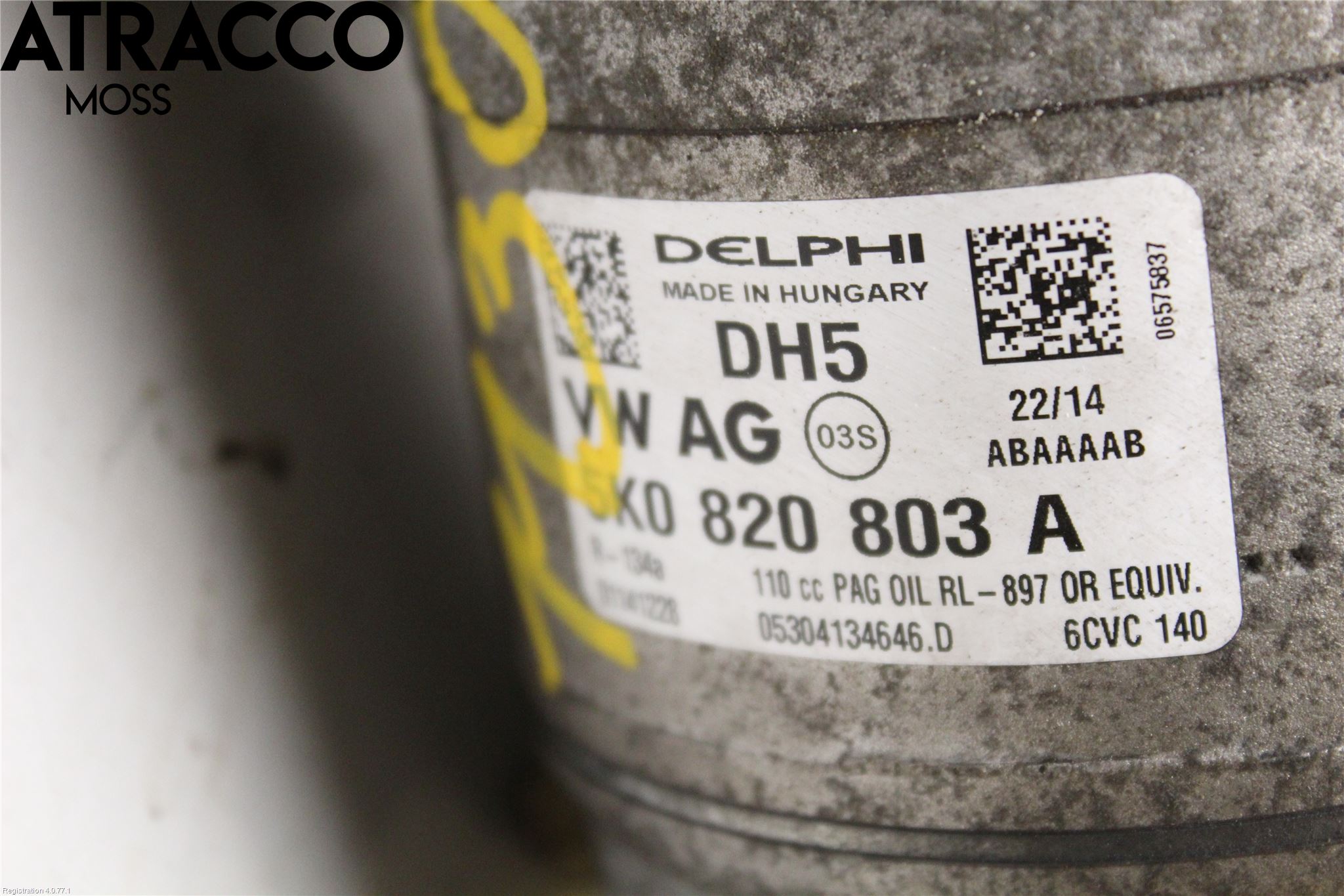 Volkswagen VW TIGUAN 07-16 Varme Ac Kompressor