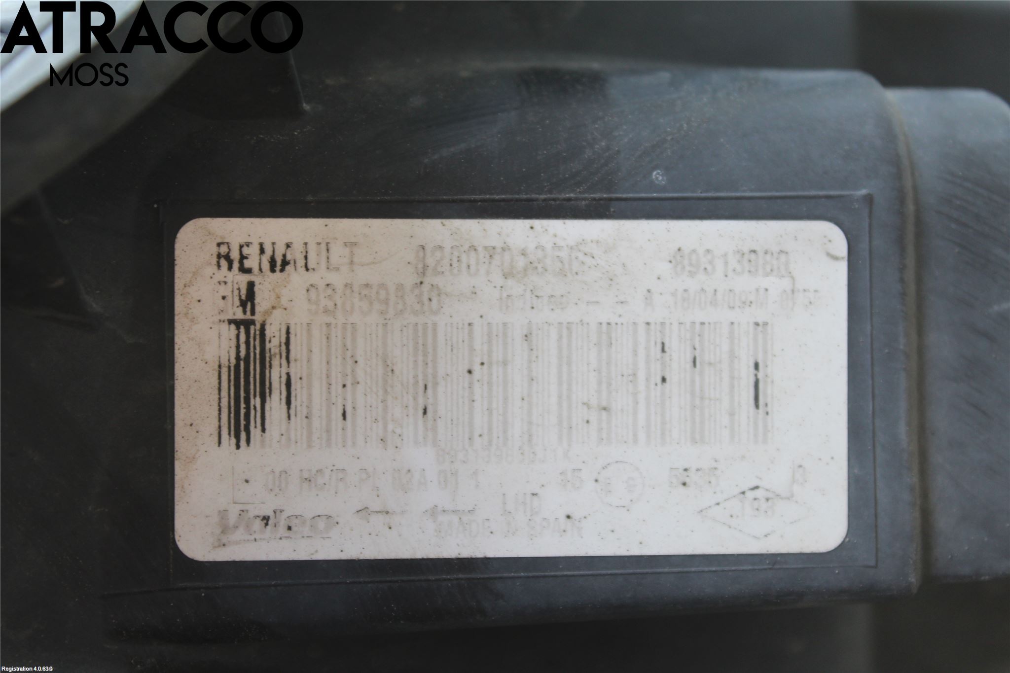 Opel VIVARO 01-14 Frontlykt Høyre