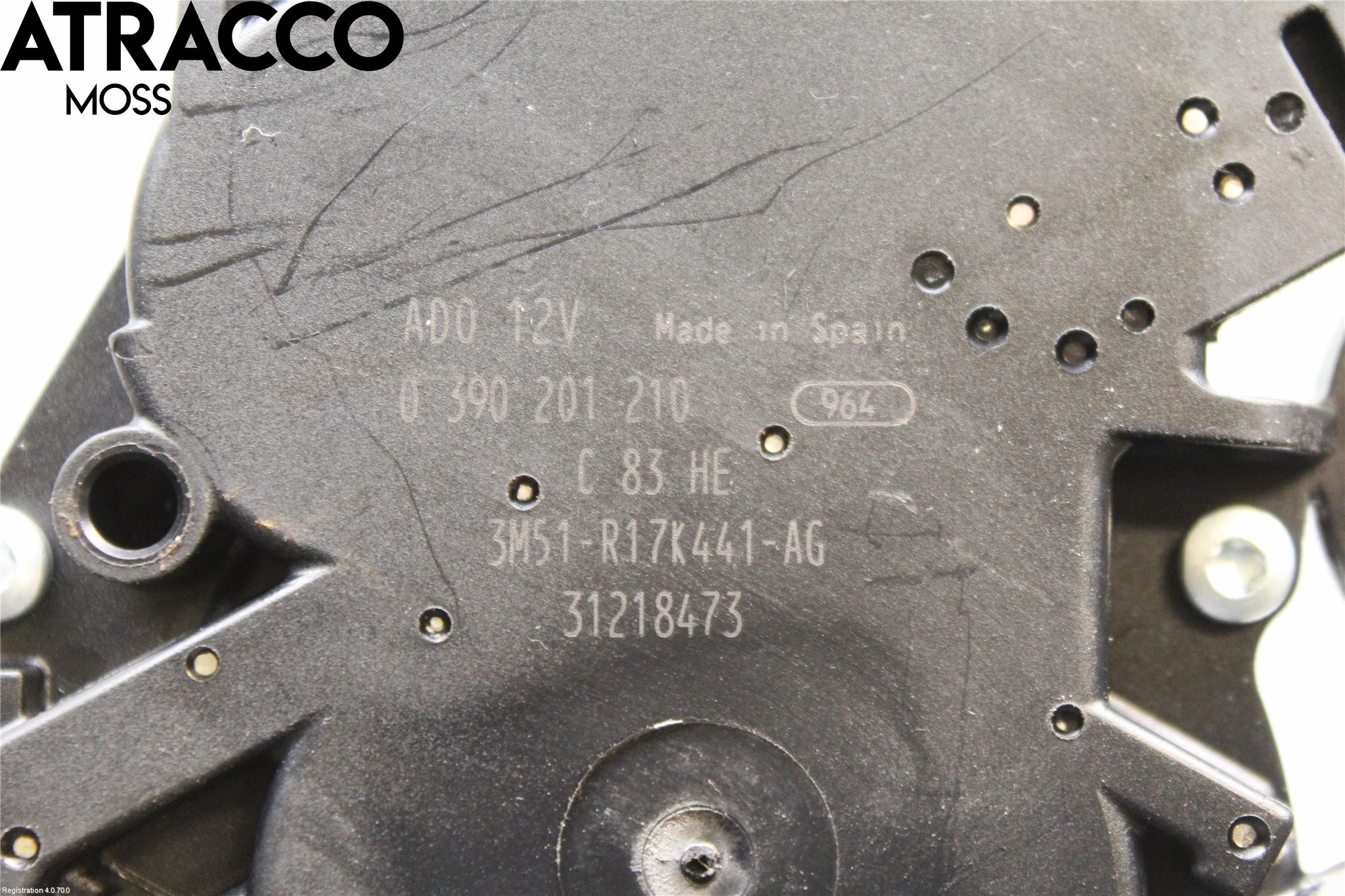 Volvo V50 08-12 Viskermotor Bakluke