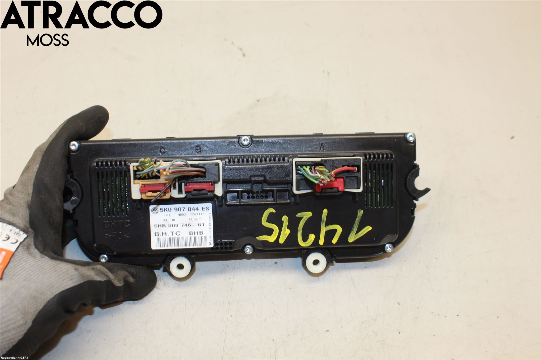 Volkswagen VW GOLF VI 09-13 Varme Ac Betjening-Display