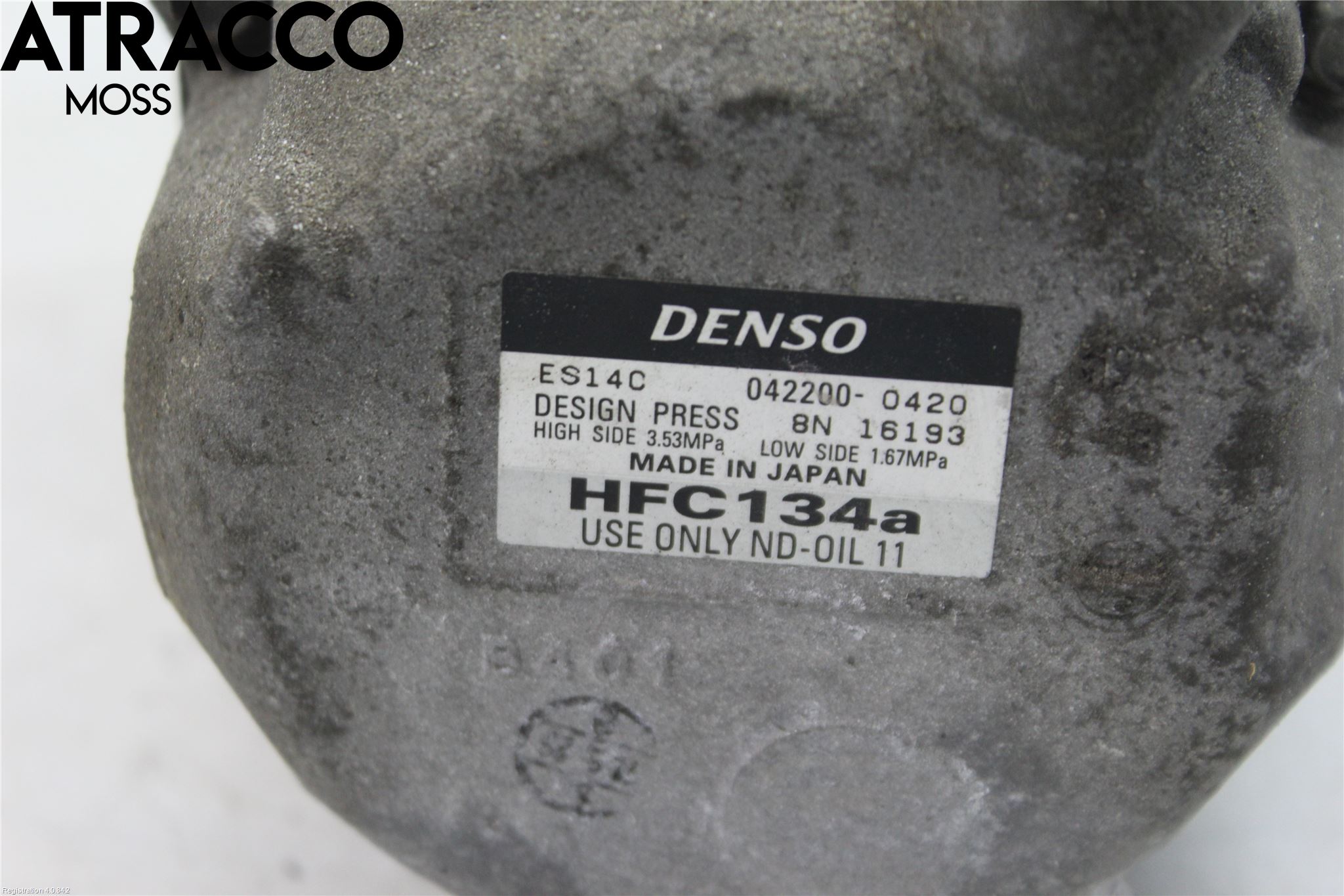 Toyota PRIUS ZVW30 09-20 Varme Ac Kompressor