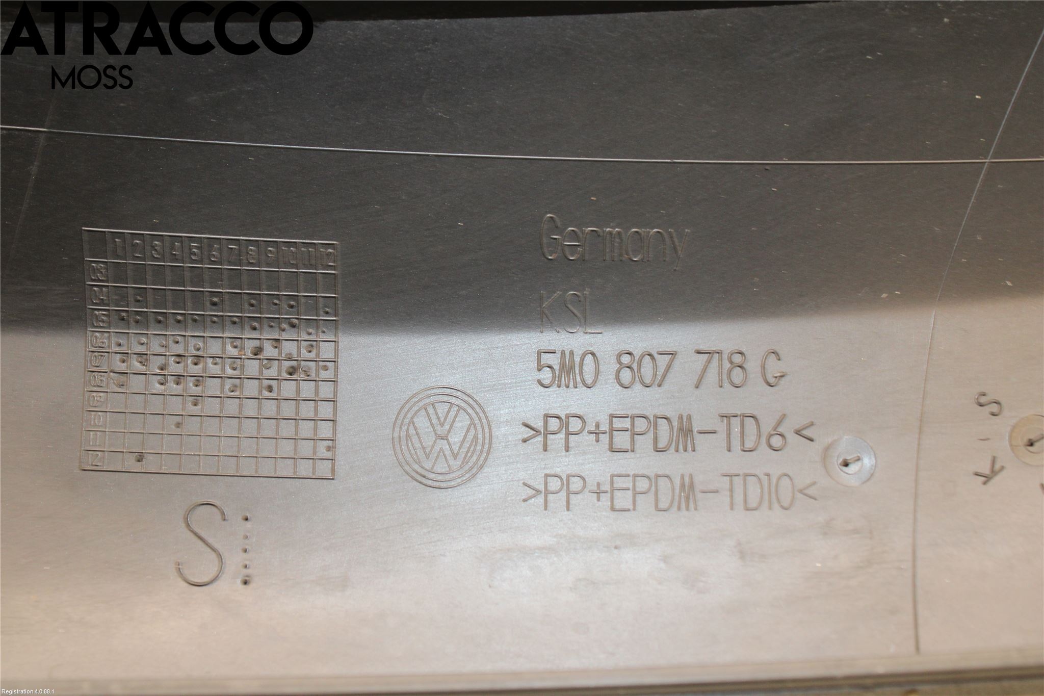 Volkswagen VW GOLF PLUS/CROSS GOLF 04-14 List Høyre Side