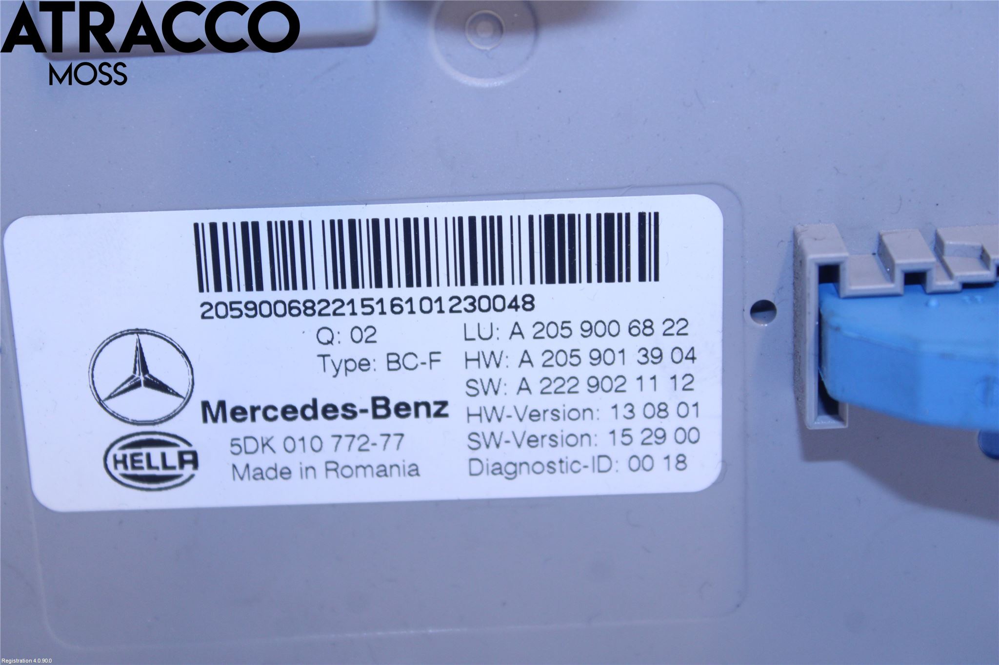 Mercedes-Benz MB C-KLASS (W205) 14-21 Styreenhet Øvrig