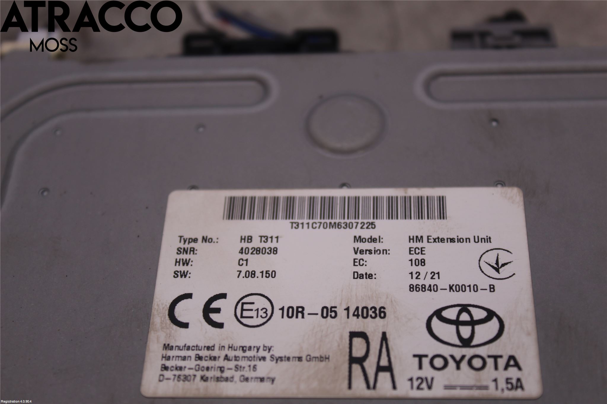 Toyota RAV4 19- Stereo Radio Øvrig
