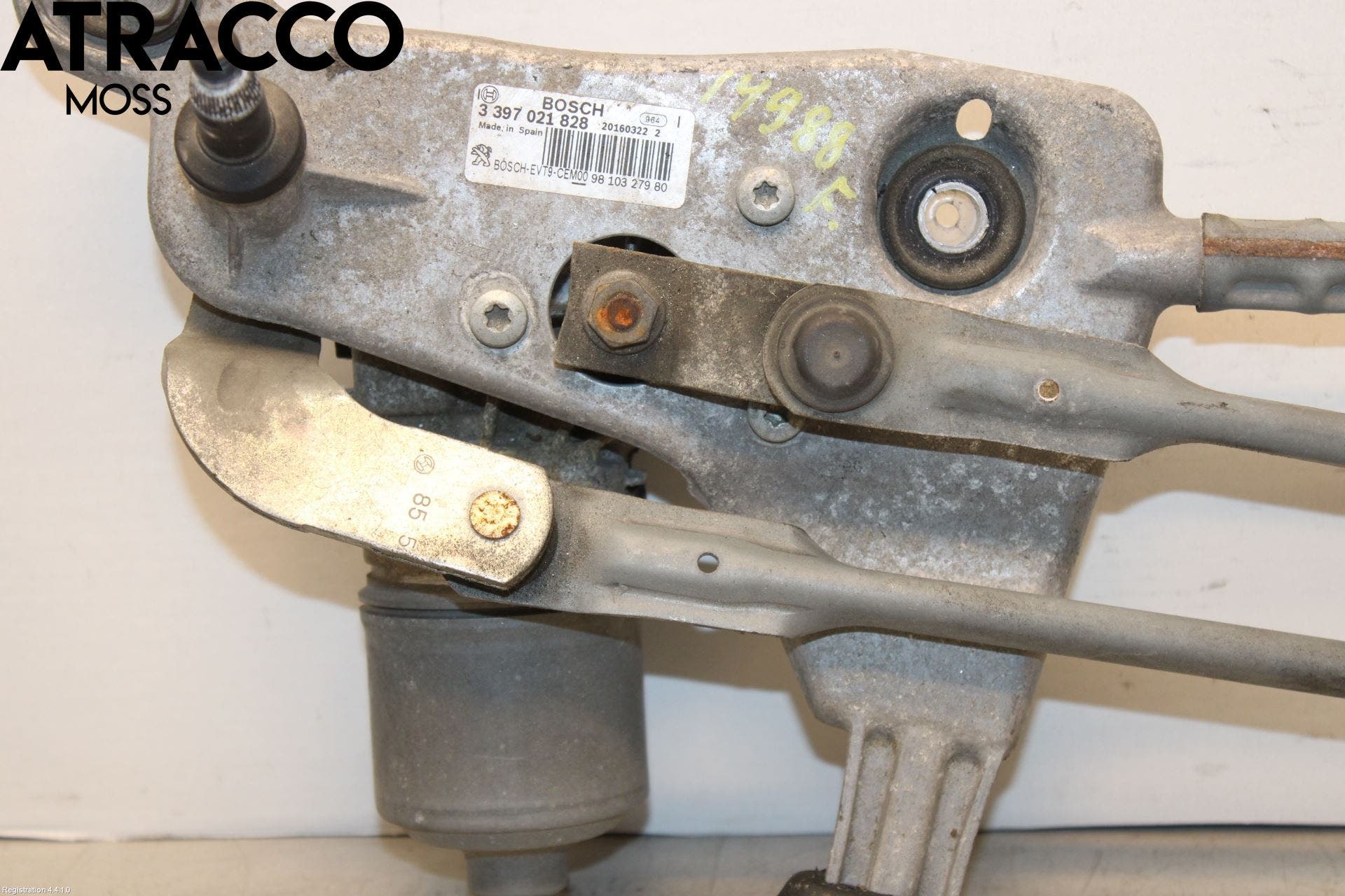 Peugeot 308 14-21 Viskermotor Frontrute