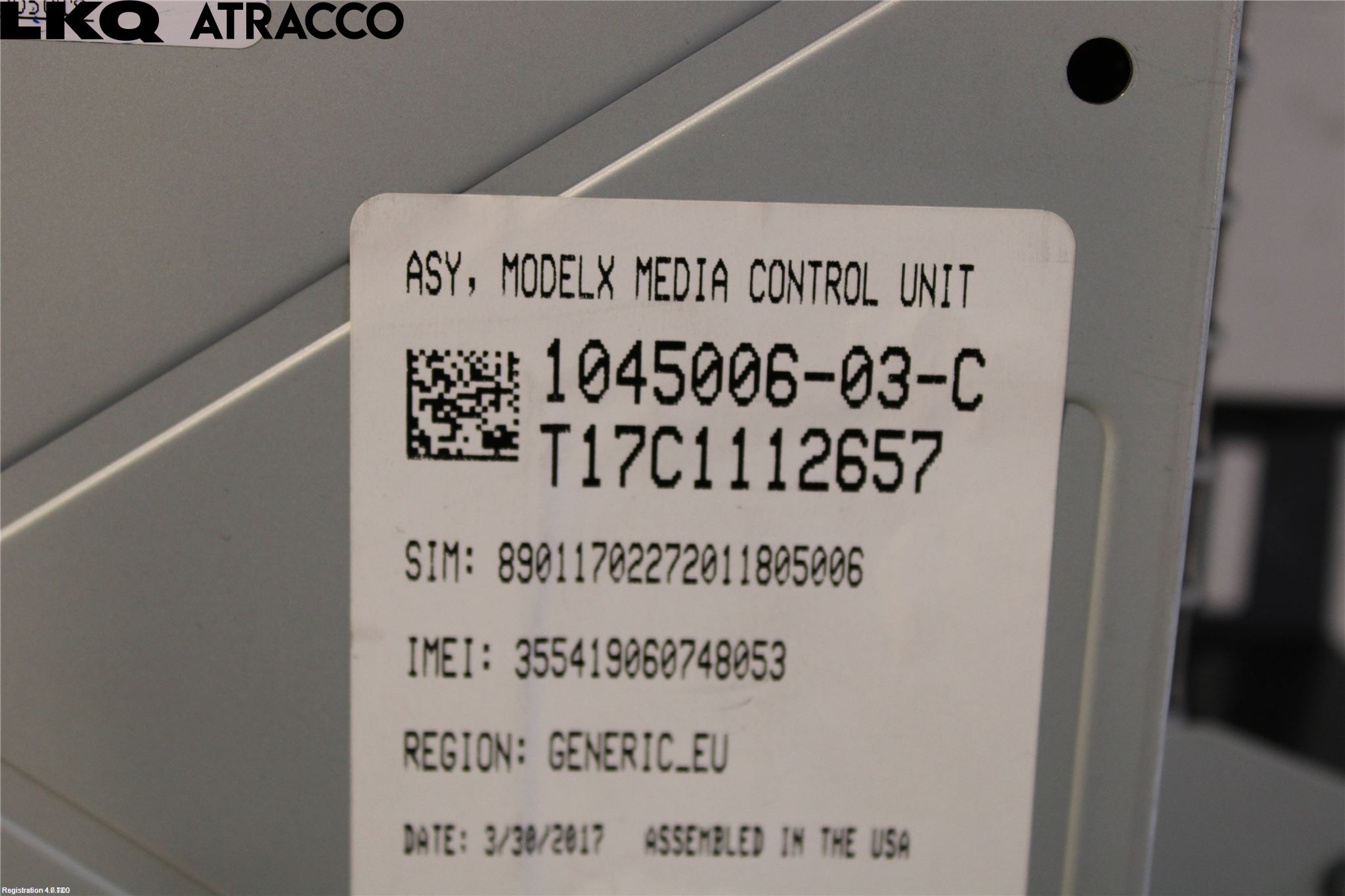 Tesla MODEL X 16- Multifunktionsdisplay