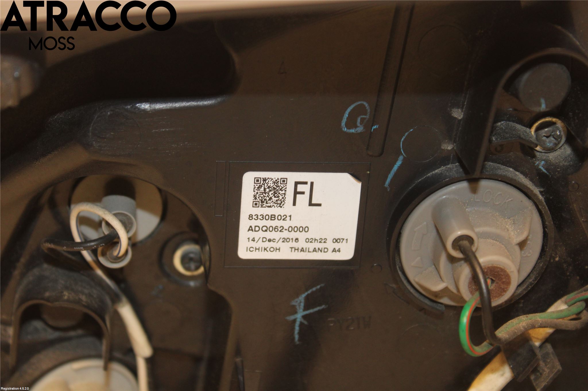 Mitsubishi SPACE STAR 13- Baklykt Venstre