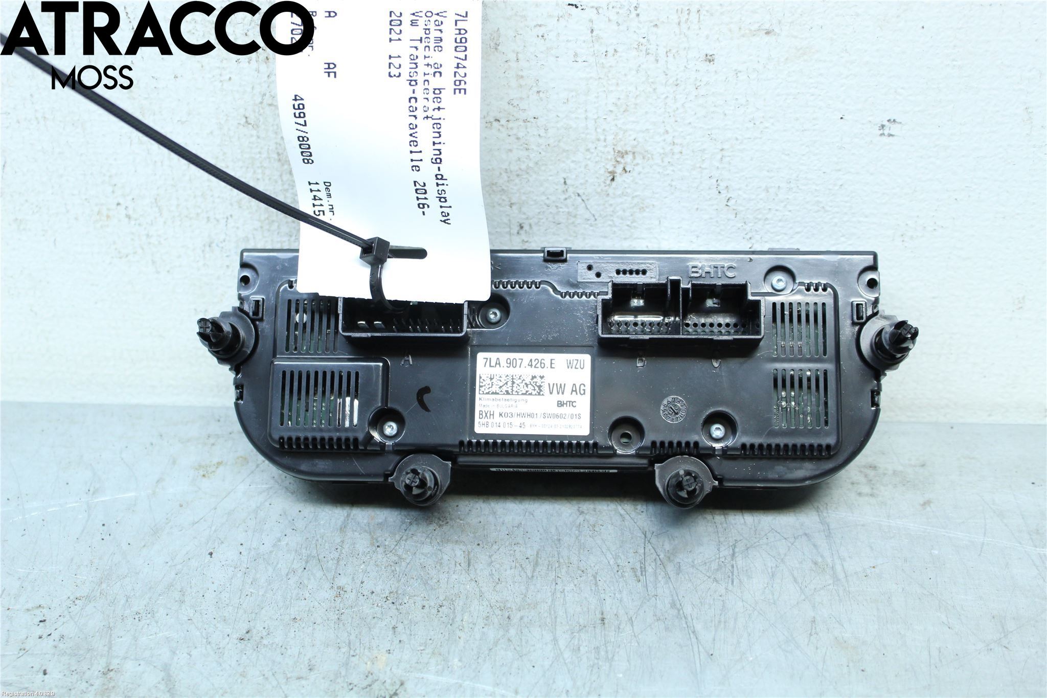 Volkswagen VW TRANSP/CARAVELLE (T6) 16-22 Varme Ac Betjening-Display