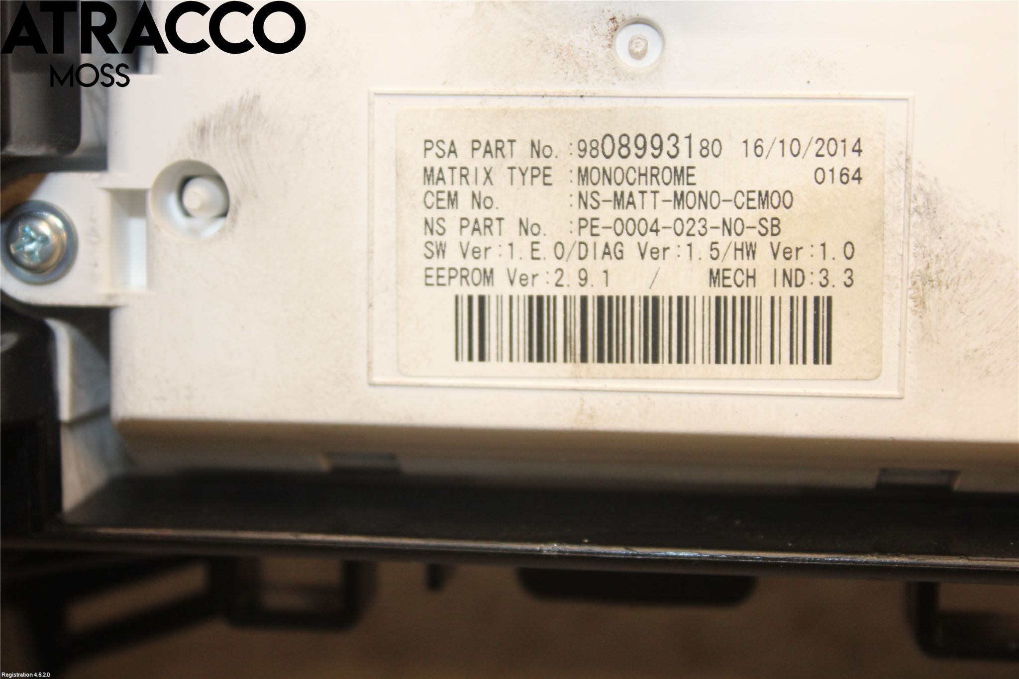 Peugeot 3008 09-16 Instr Kombinert