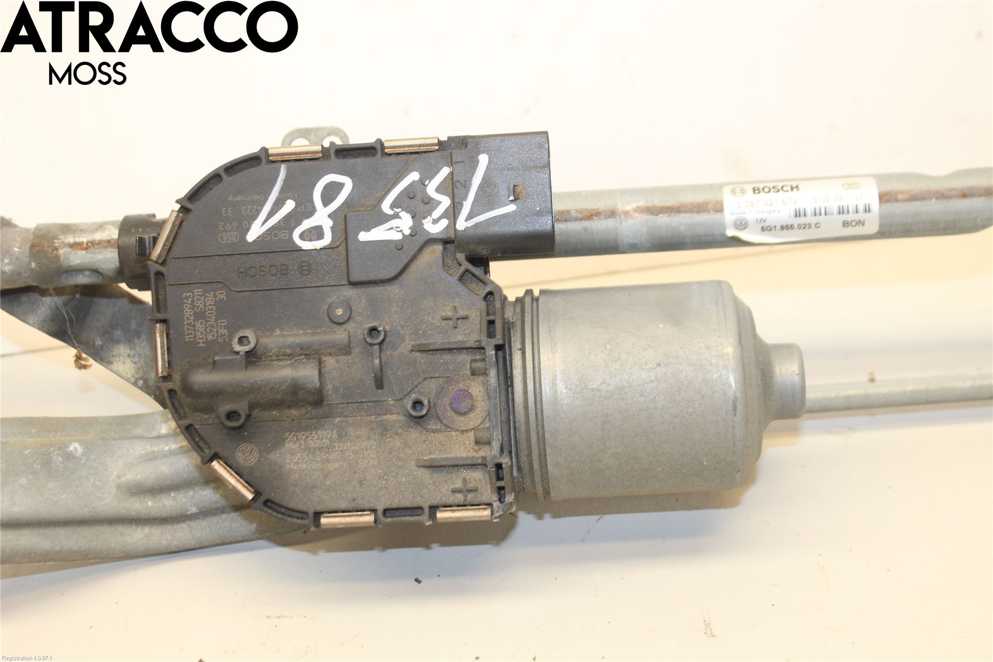 Volkswagen VW GOLF / E-GOLF VII 13-20 Viskermotor Frontrute