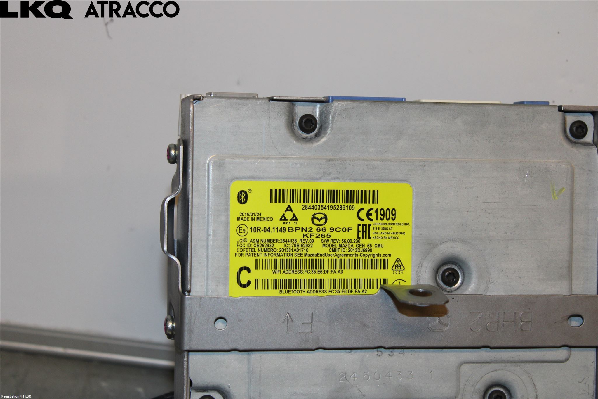 Mazda 3 III 14-19 Stereo Radio