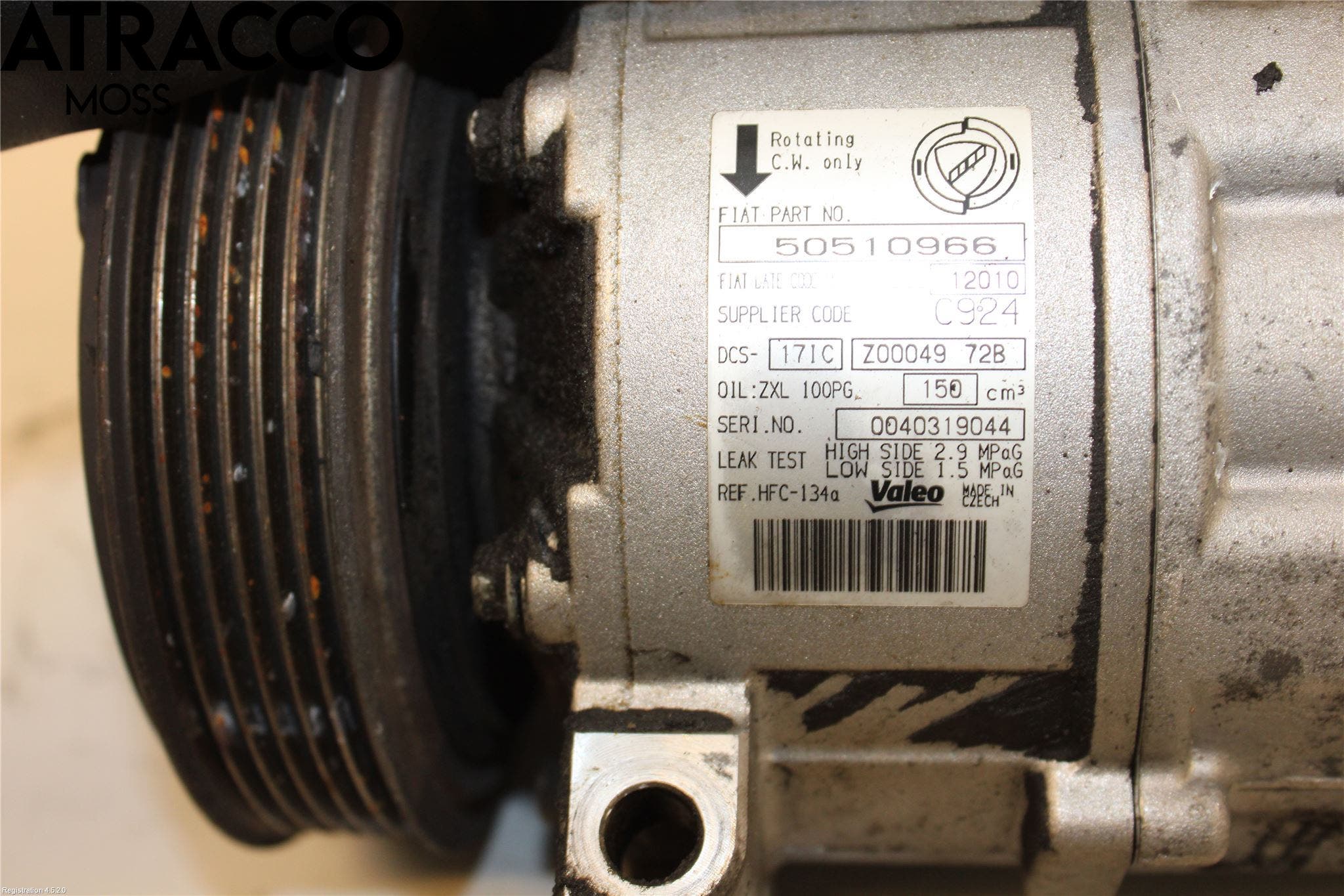 Alfa 159 Varme Ac Kompressor