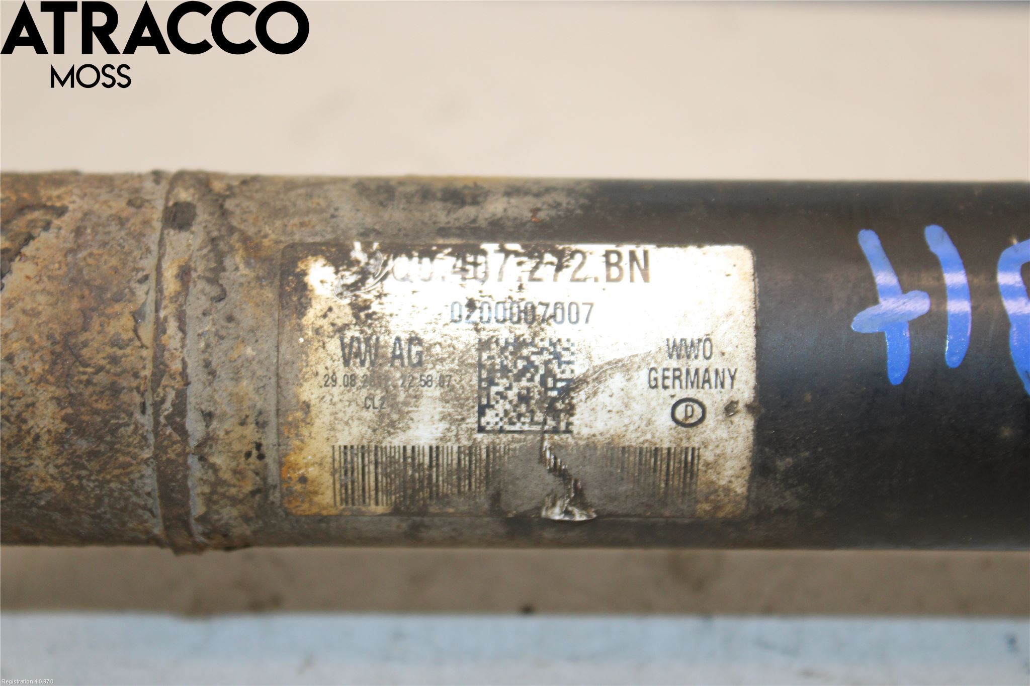 Volkswagen VW GOLF VI 09-13 Drivaksel Foran Kompl Høyre