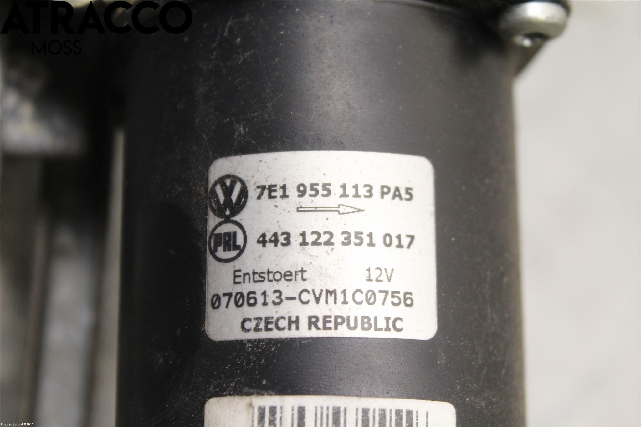 Volkswagen VW TRANSP/CARAVELLE (T5) 04-15 Viskermotor Frontrute