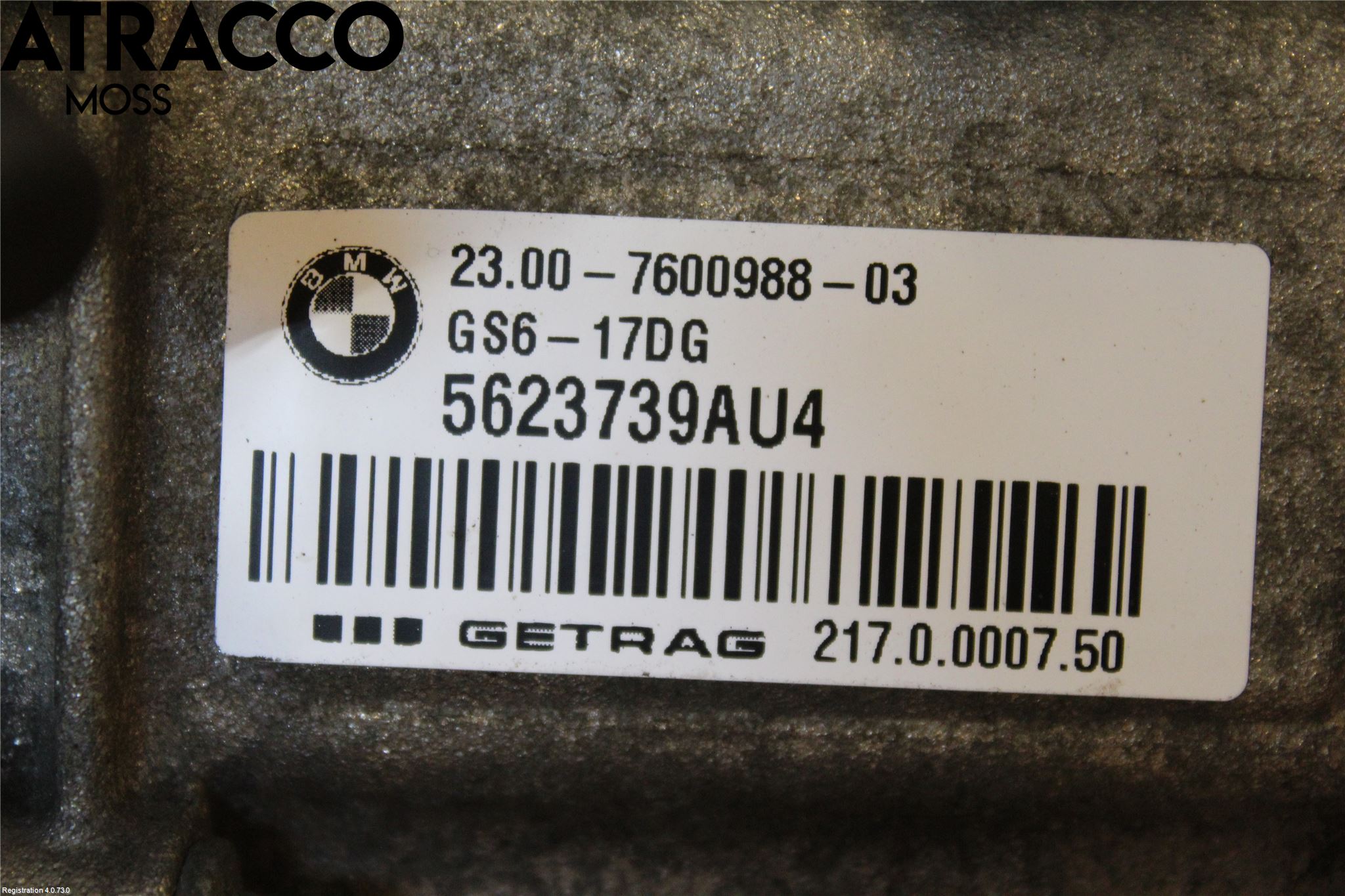 BMW 3 F30/F31/F80 12-19 Gearkasse 6 Trinn