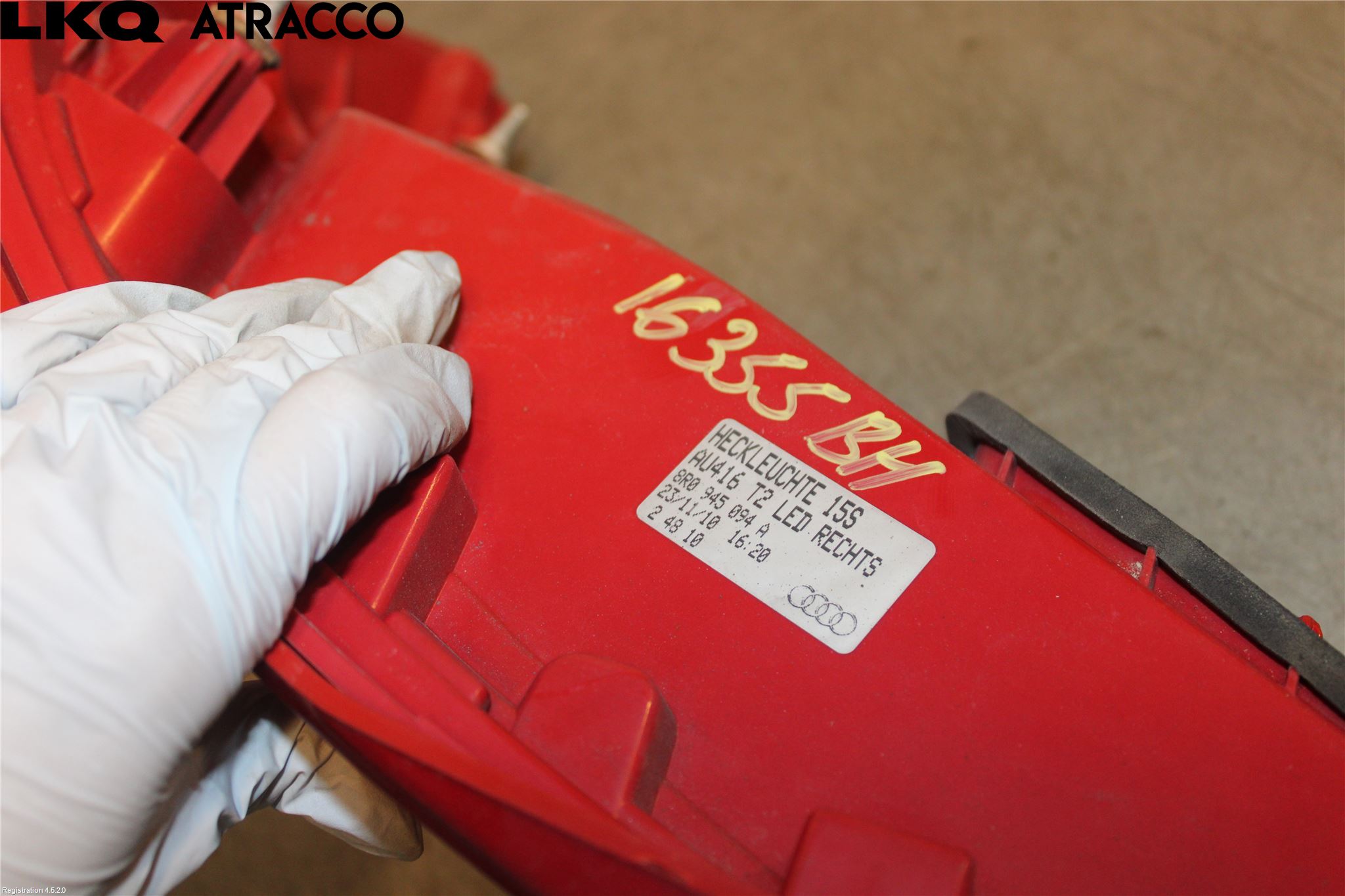 Audi Q5 09-16 Baklykt Høyre