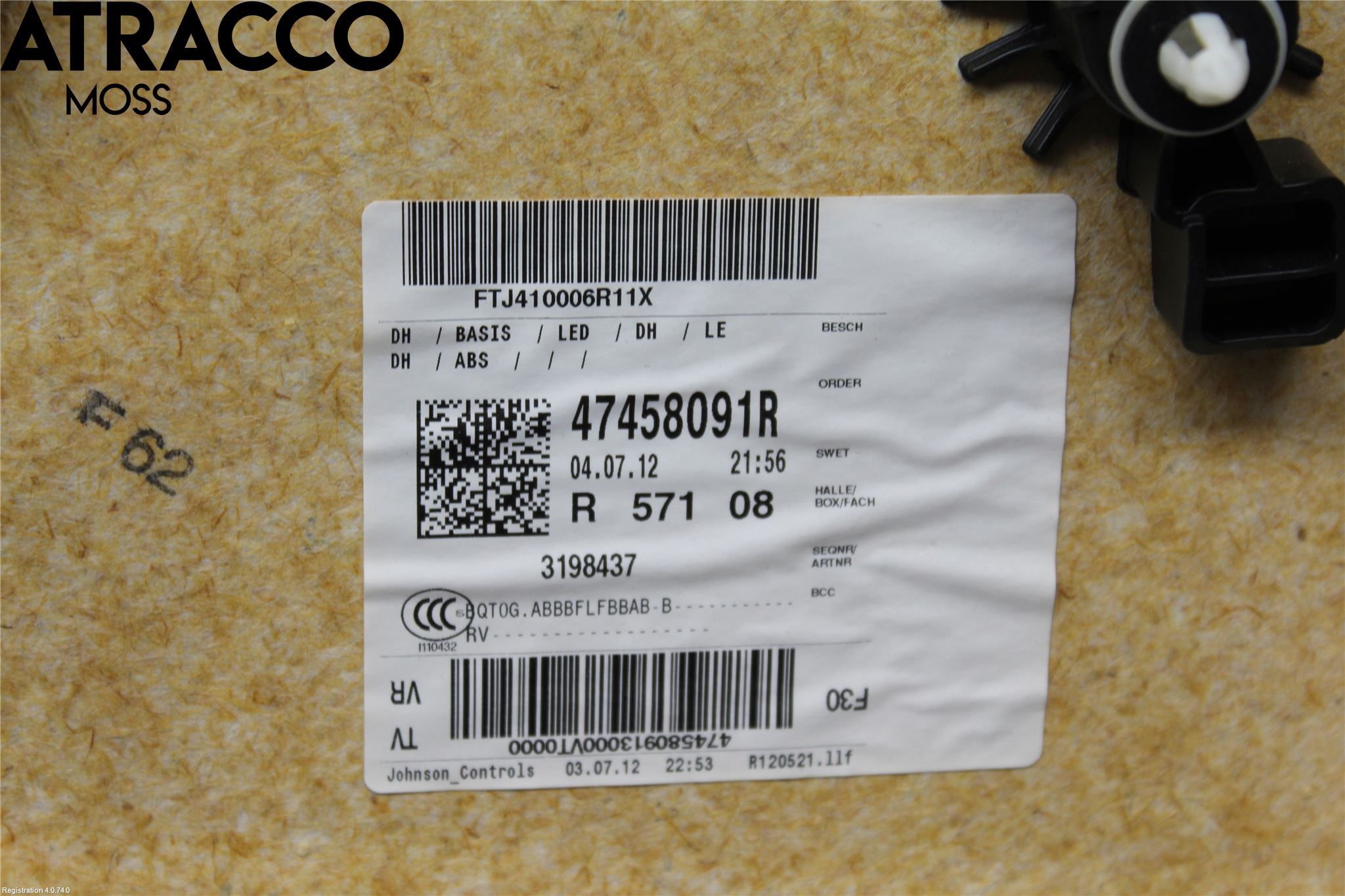 BMW 3 F30/F31/F80 12-19 Innr Dørtrekk Høyre