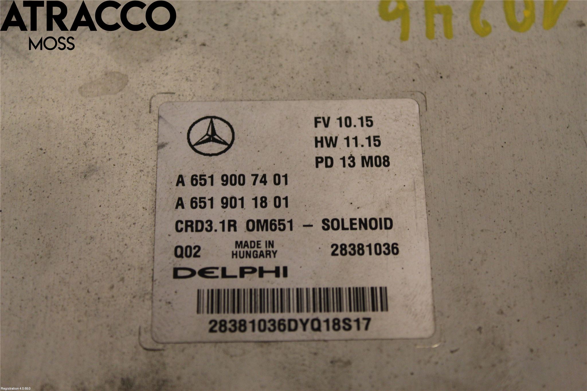 Mercedes-Benz MB E-KLASS (W212) 09-16 Styreenhet Innsprøytning