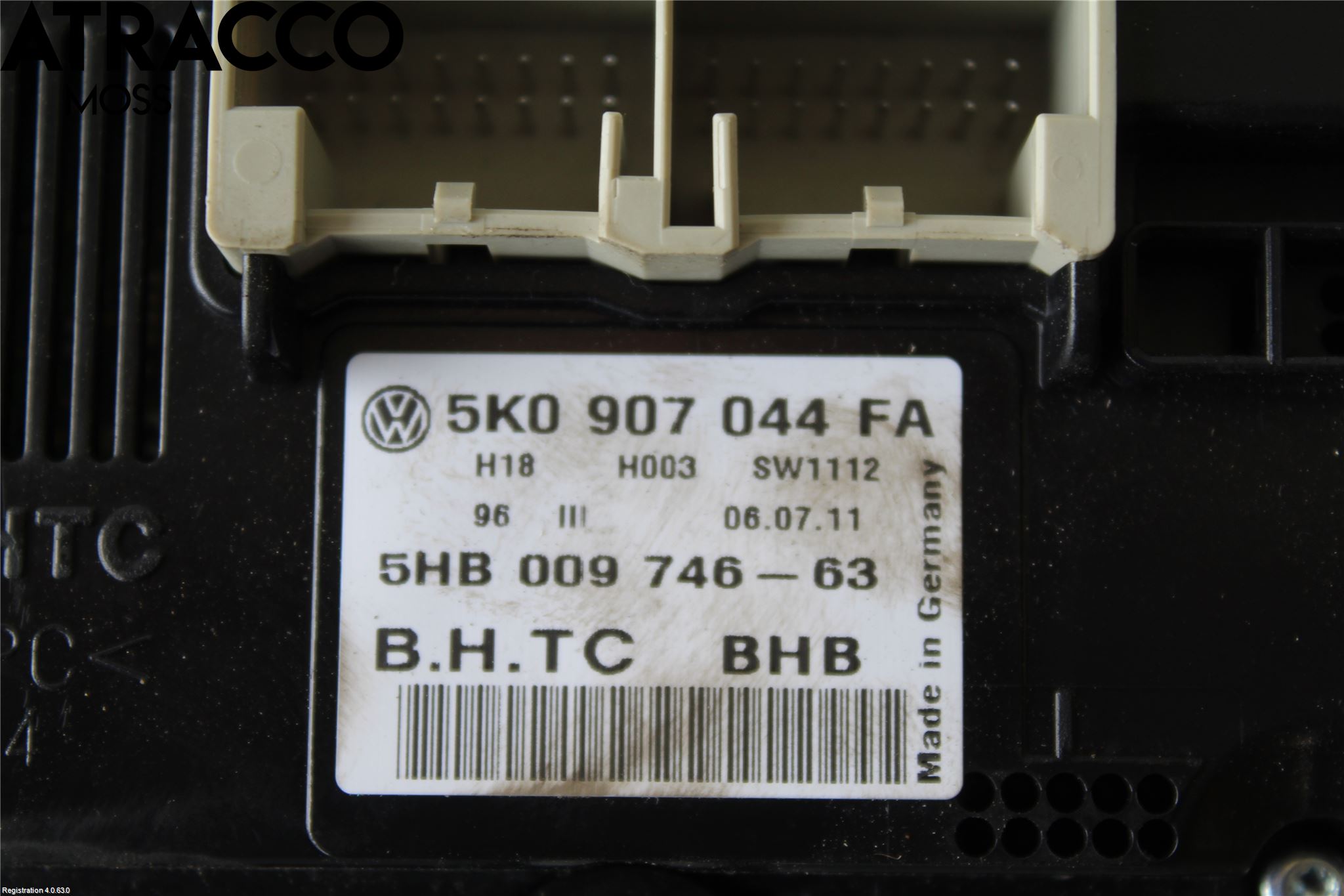 Volkswagen VW GOLF VI 09-13 Varme Ac Betjening-Display