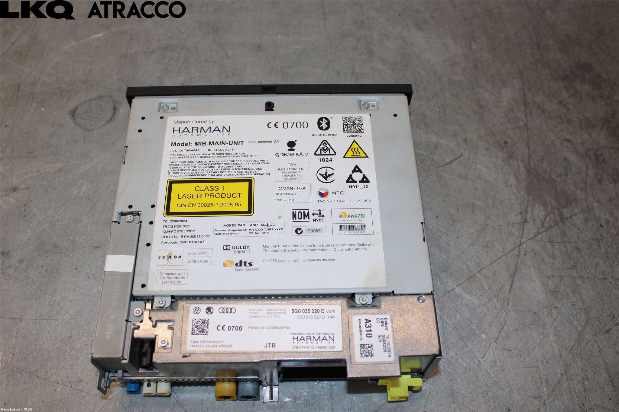 Audi E-TRON, S GE 19- Stereo Radio