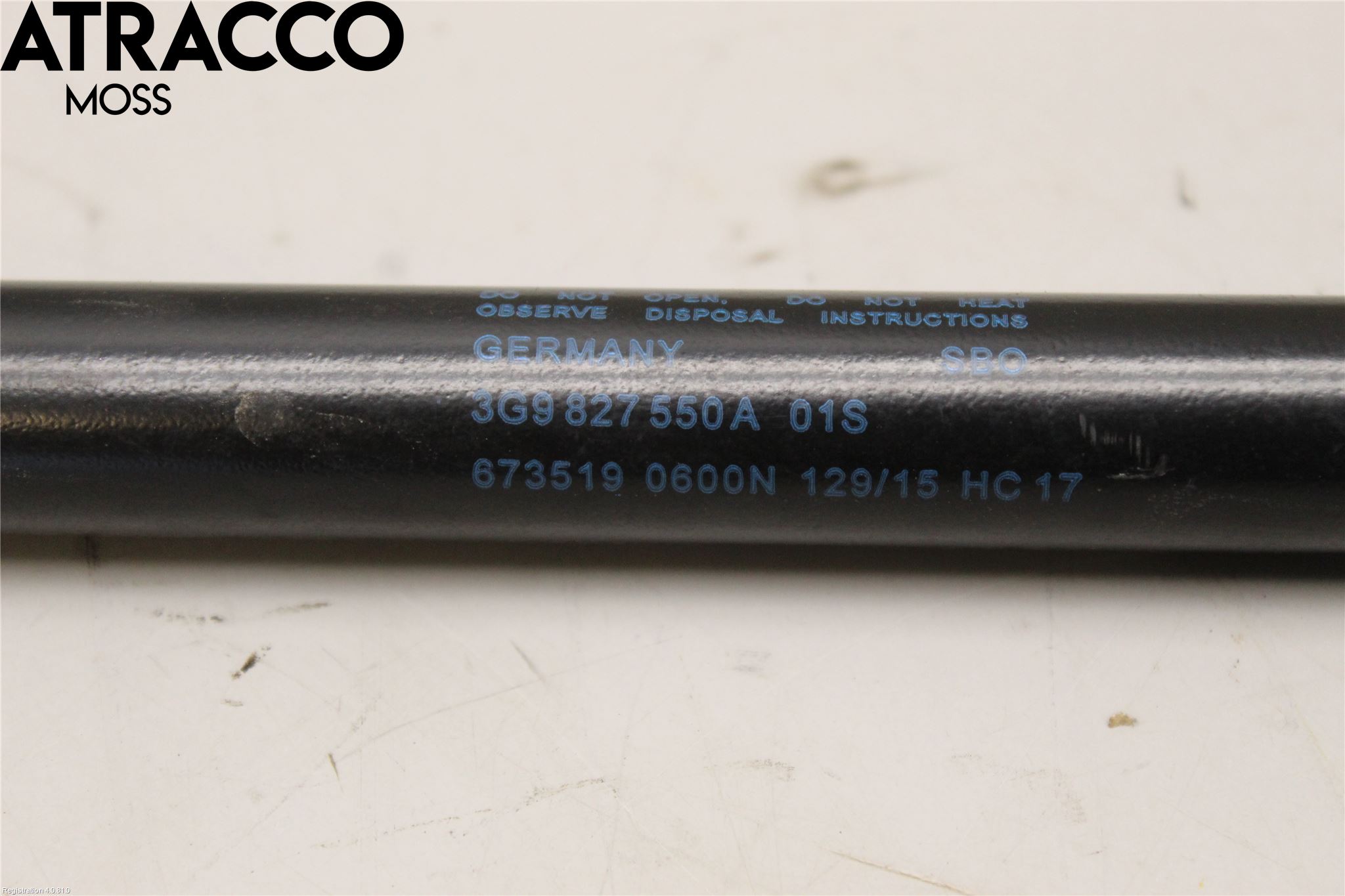 Volkswagen VW PASSAT 15-19 Bakluke Demper-Gassfjær