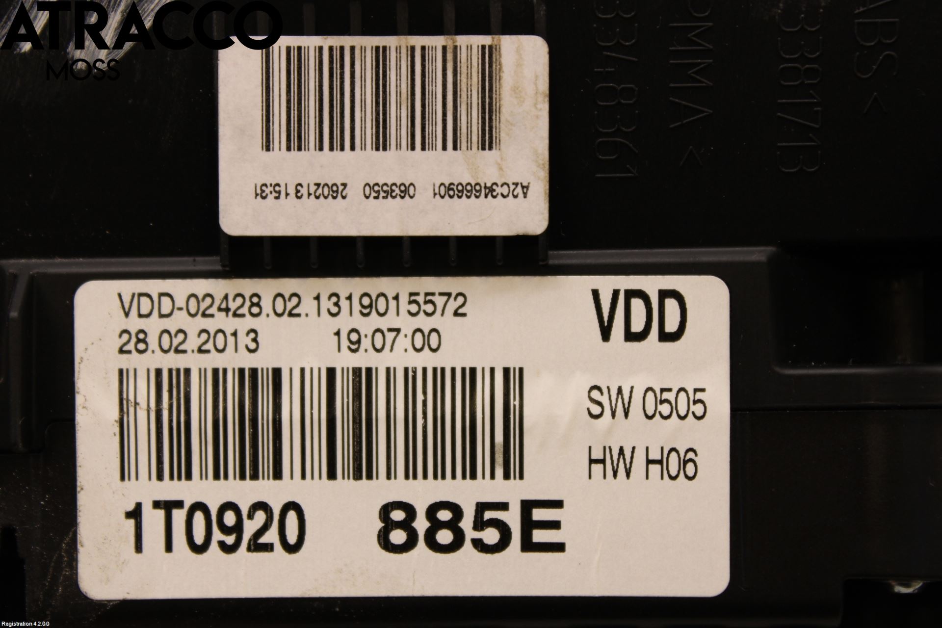 Volkswagen VW TOURAN 10-15 Instr Kombinert