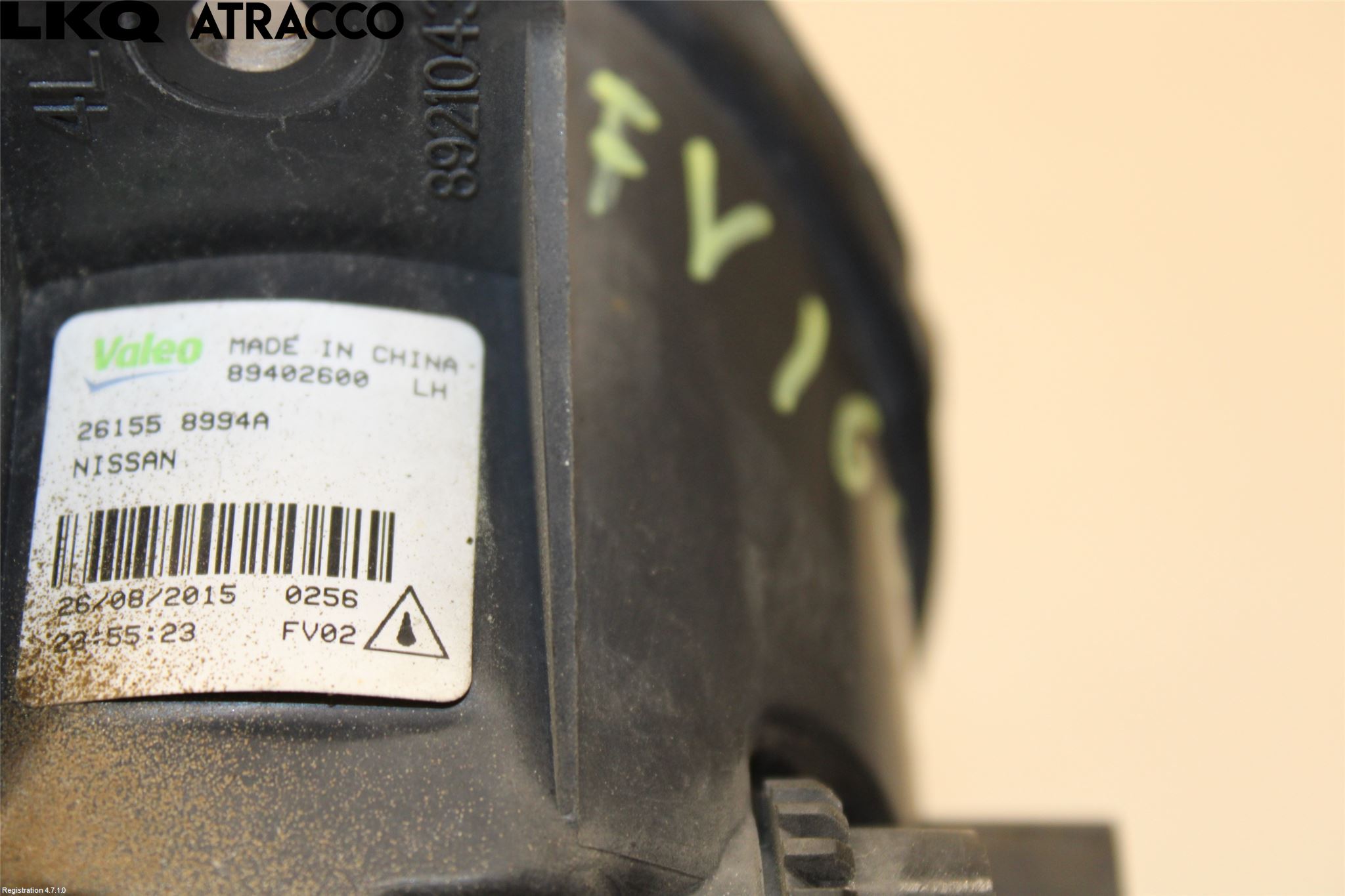 Nissan X-TRAIL 14-21 Frontlykt-Kurve-Tåkelys