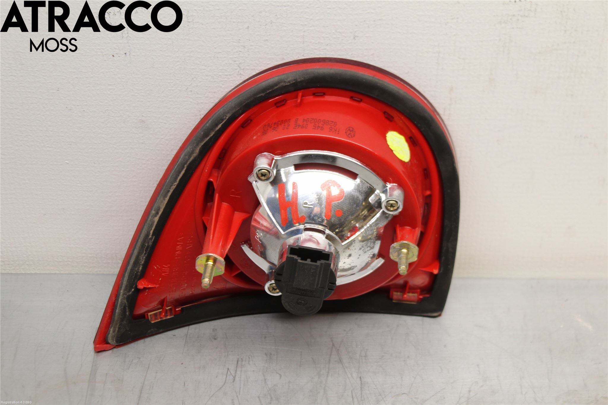 Volkswagen VW GOLF V 04-09 Baklykt Høyre  På Luke(Indre)