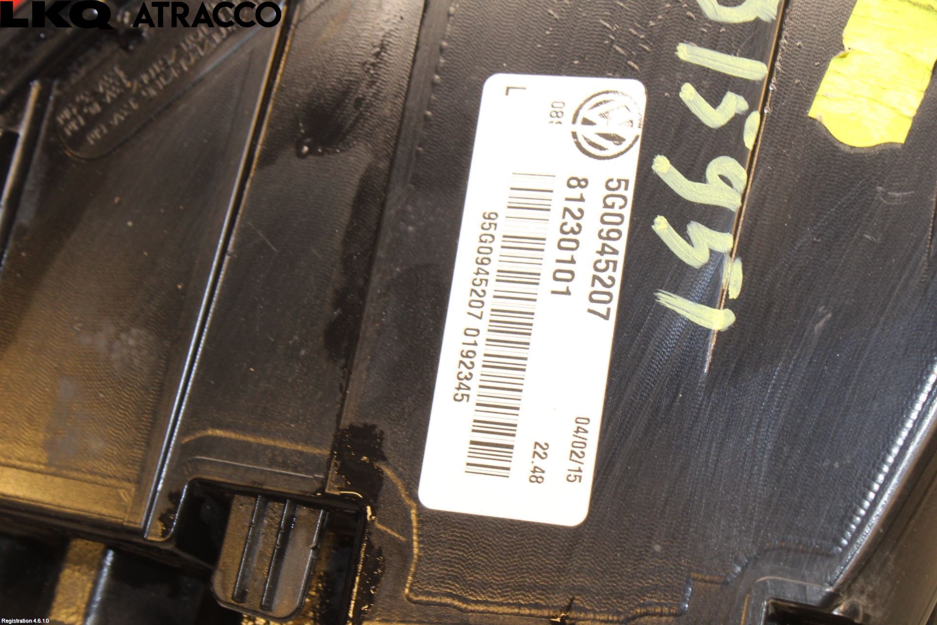 Volkswagen VW GOLF / E-GOLF VII 13-20 Baklykt Venstre