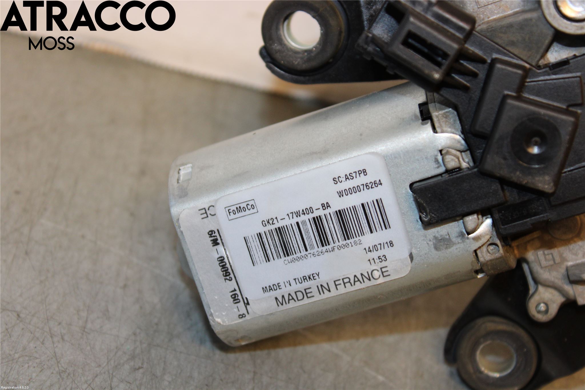 Ford TRANSIT SKÅP/BUSS 14-22 Viskermotor Bakluke