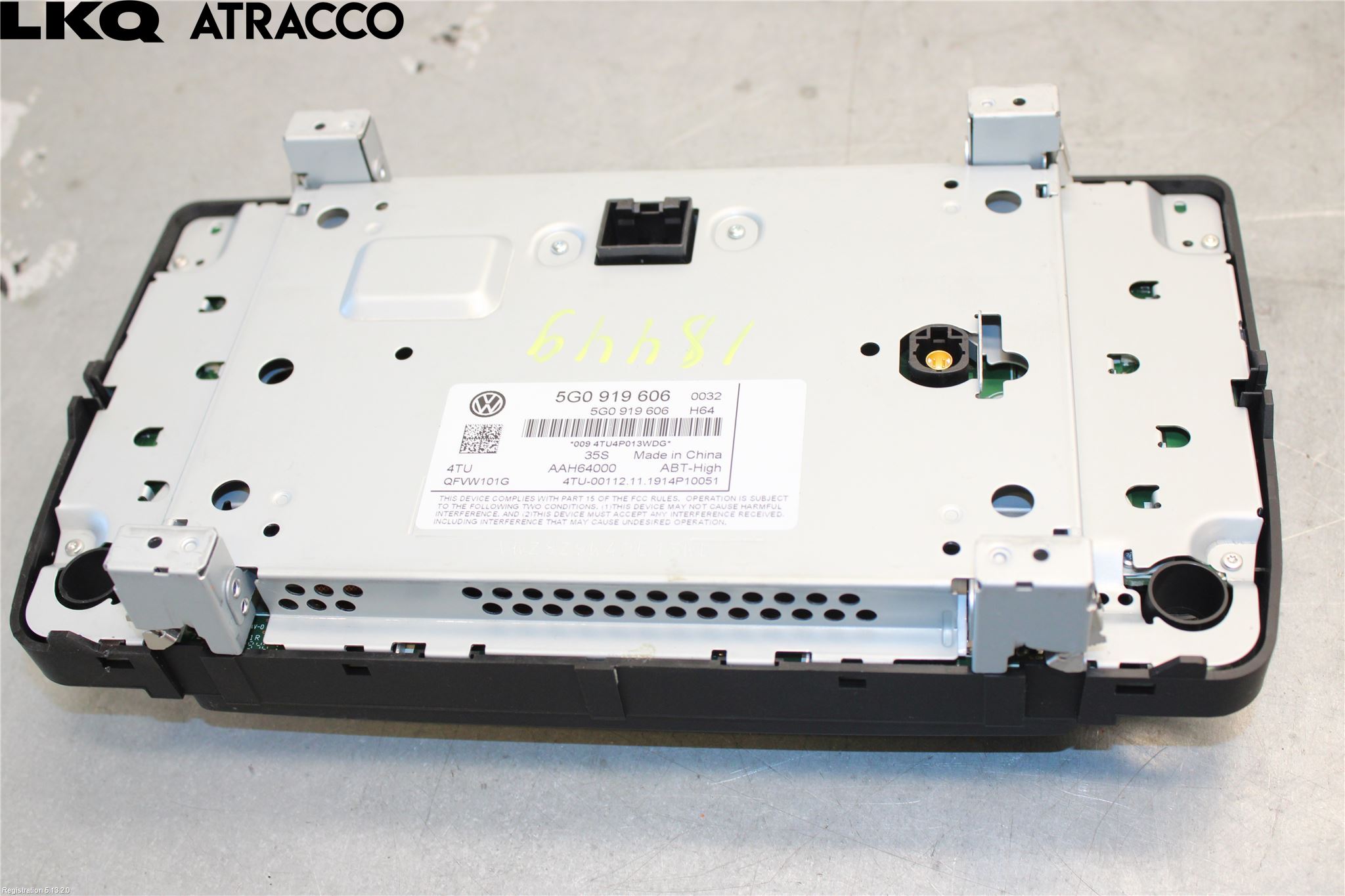 Volkswagen VW GOLF / E-GOLF VII 13-20 Multifunktionsdisplay