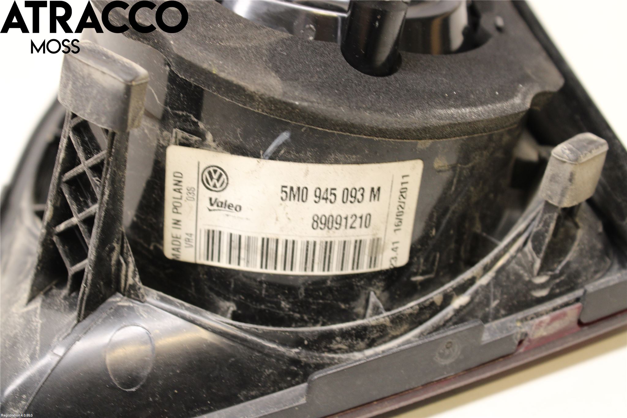 Volkswagen VW GOLF PLUS/CROSS GOLF 04-14 Baklykt Venstre