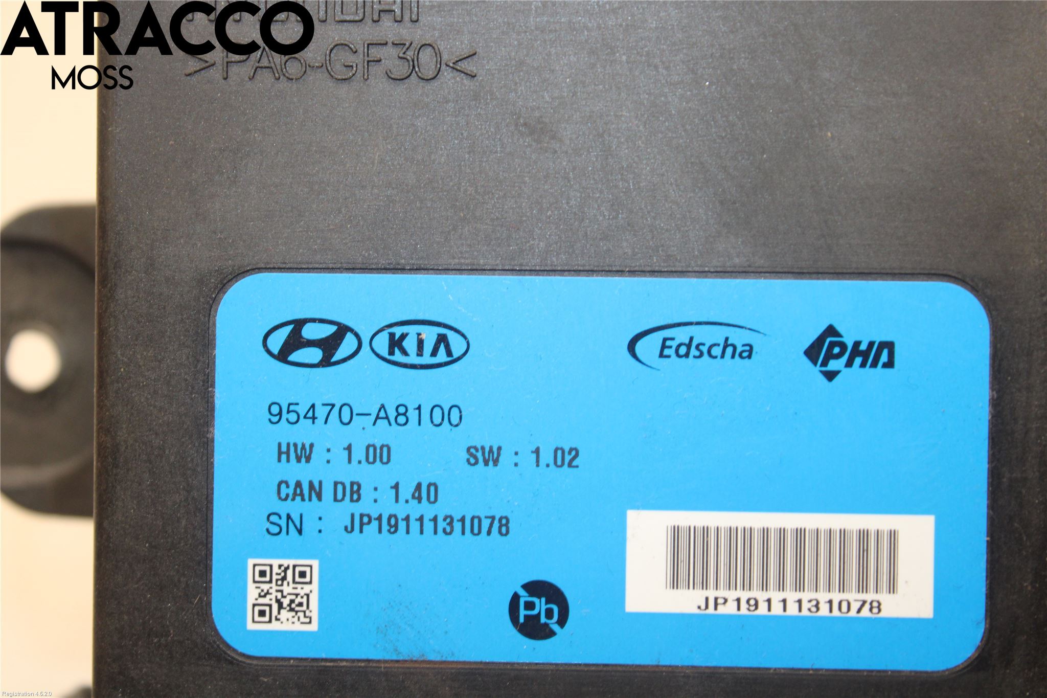 Kia OPTIMA 16-20 Styreenhet Bakluke